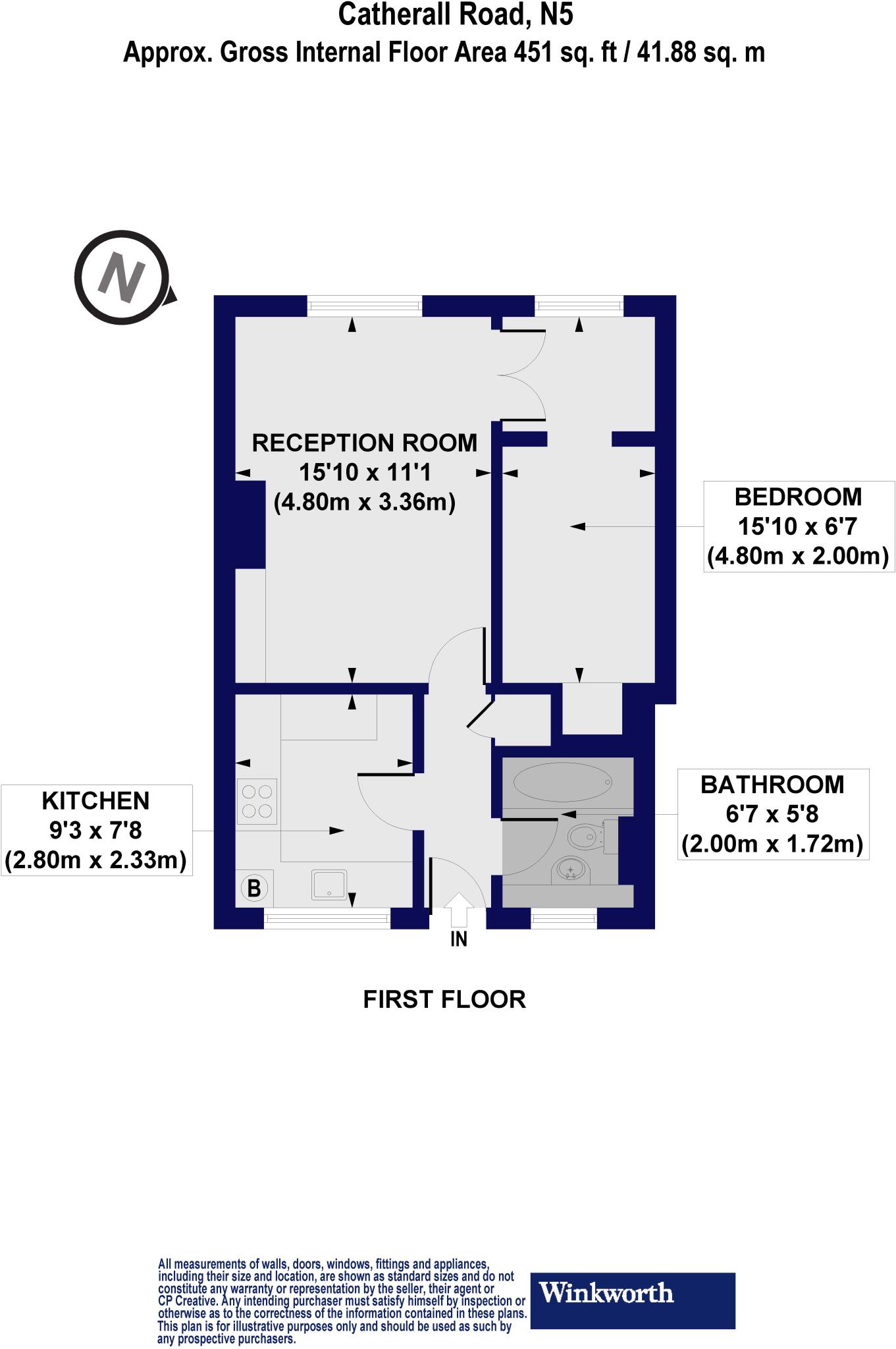 Catherall Road, London, N5 floorplan