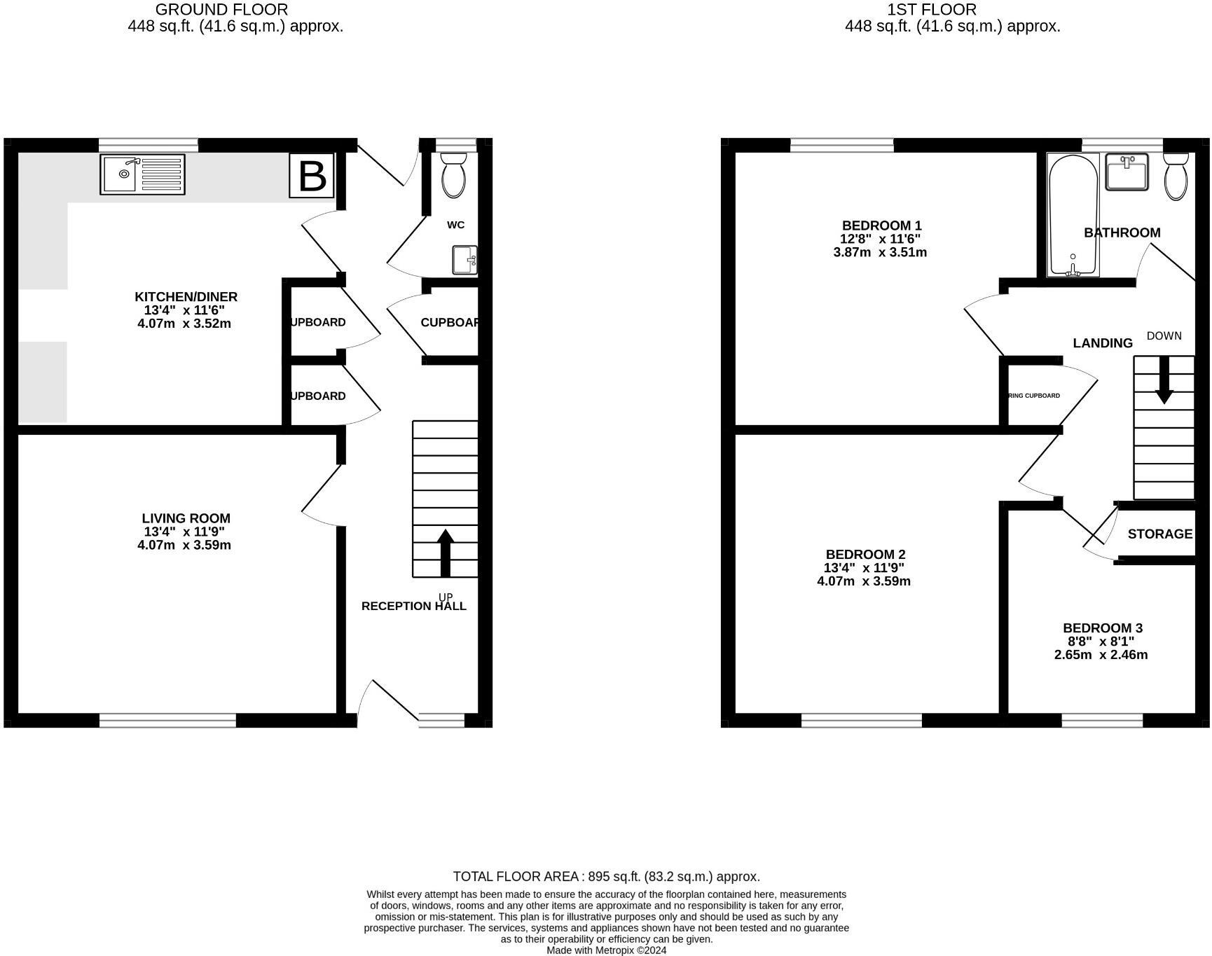 Park Close Bassingbourn floorplan