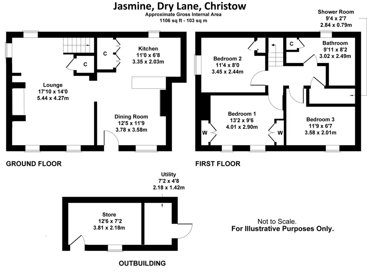 Dry Lane, Christow, EX6 floorplan