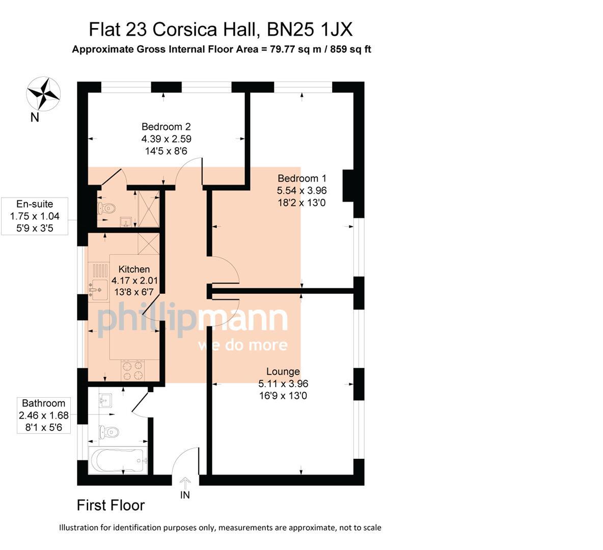 Corsica Hall, College Road, Seaford floorplan