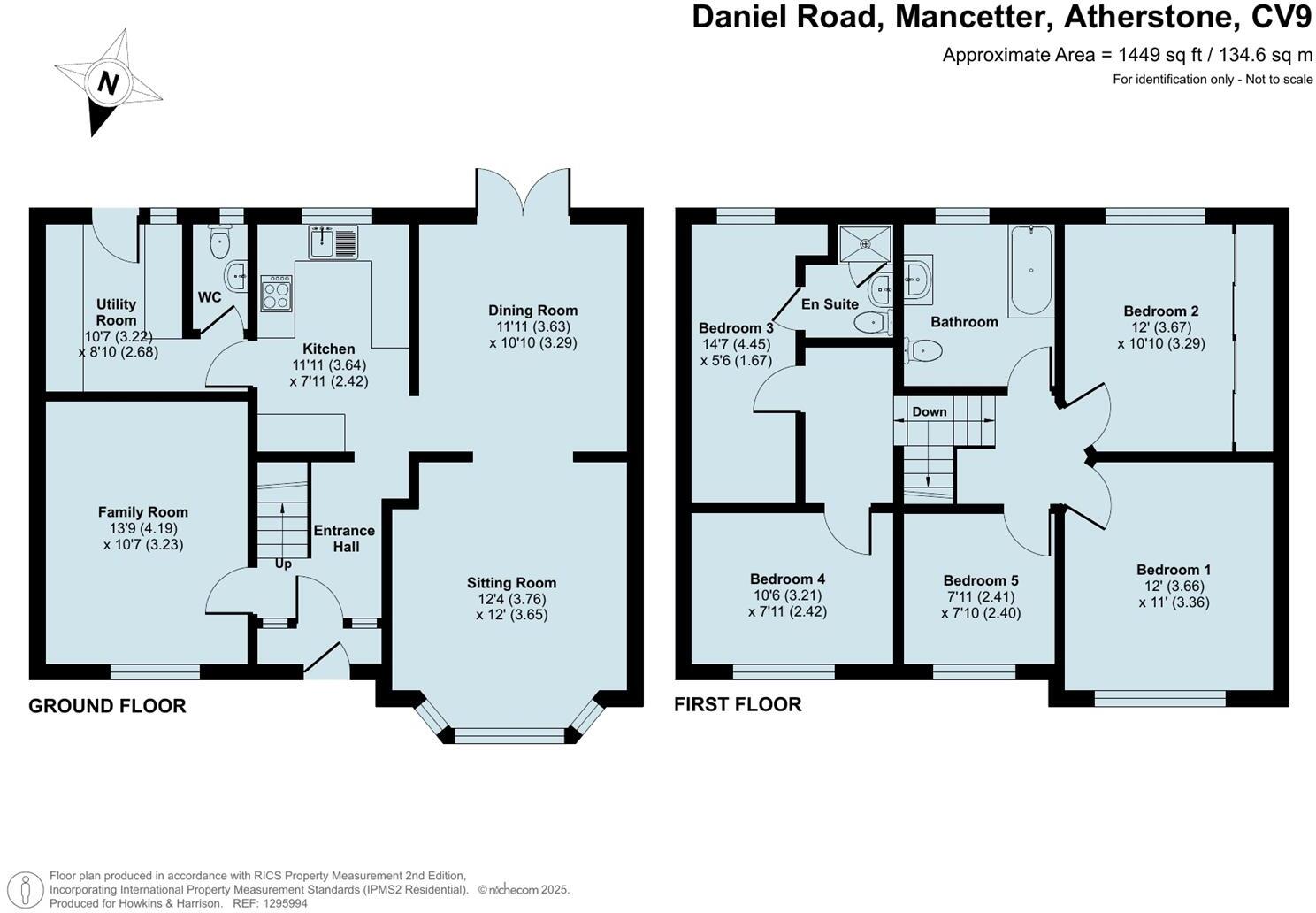Daniel Road, Mancetter, CV9 floorplan
