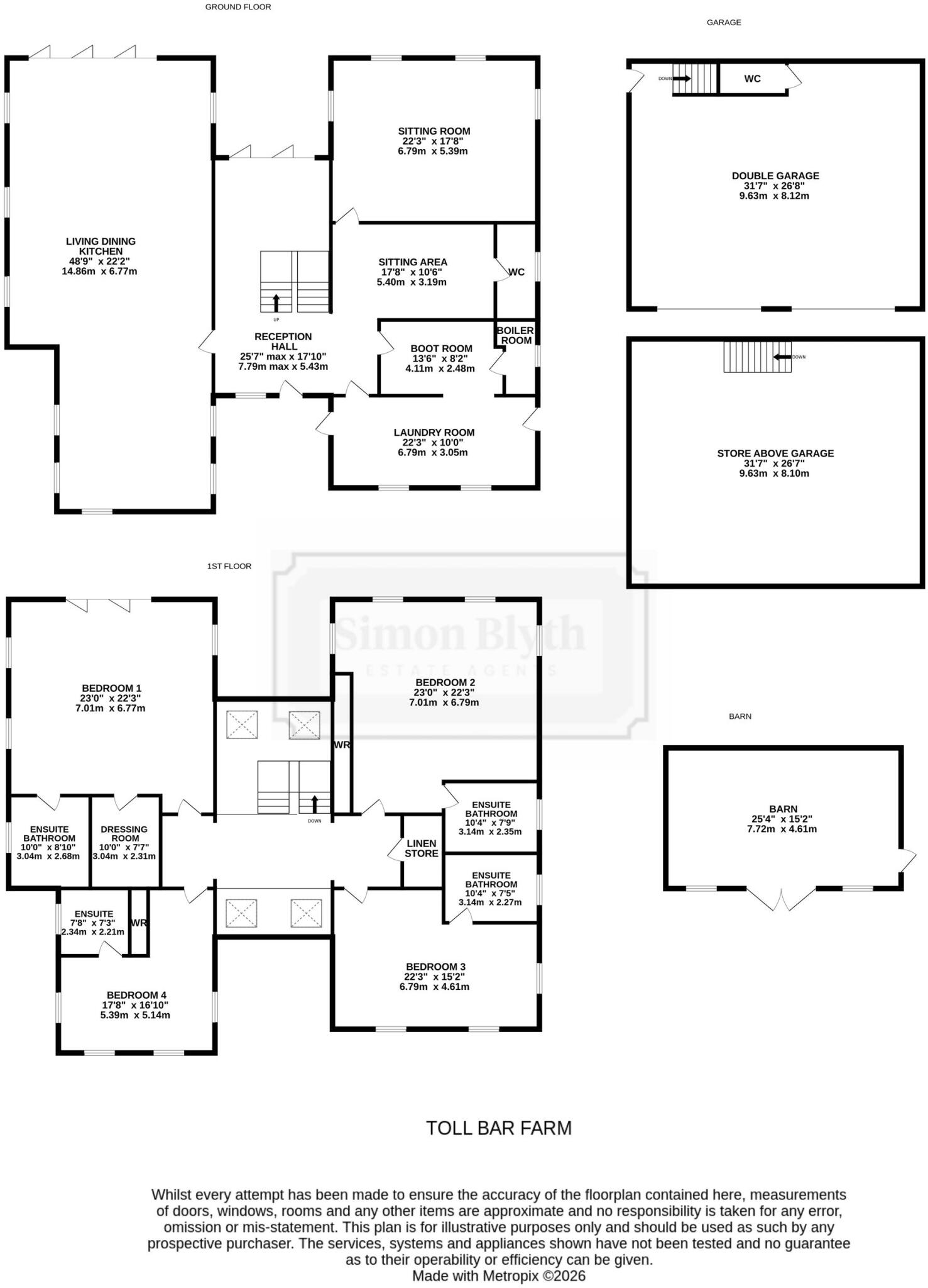 Toll Bar Farm, Huddersfield Road, Bretton floorplan