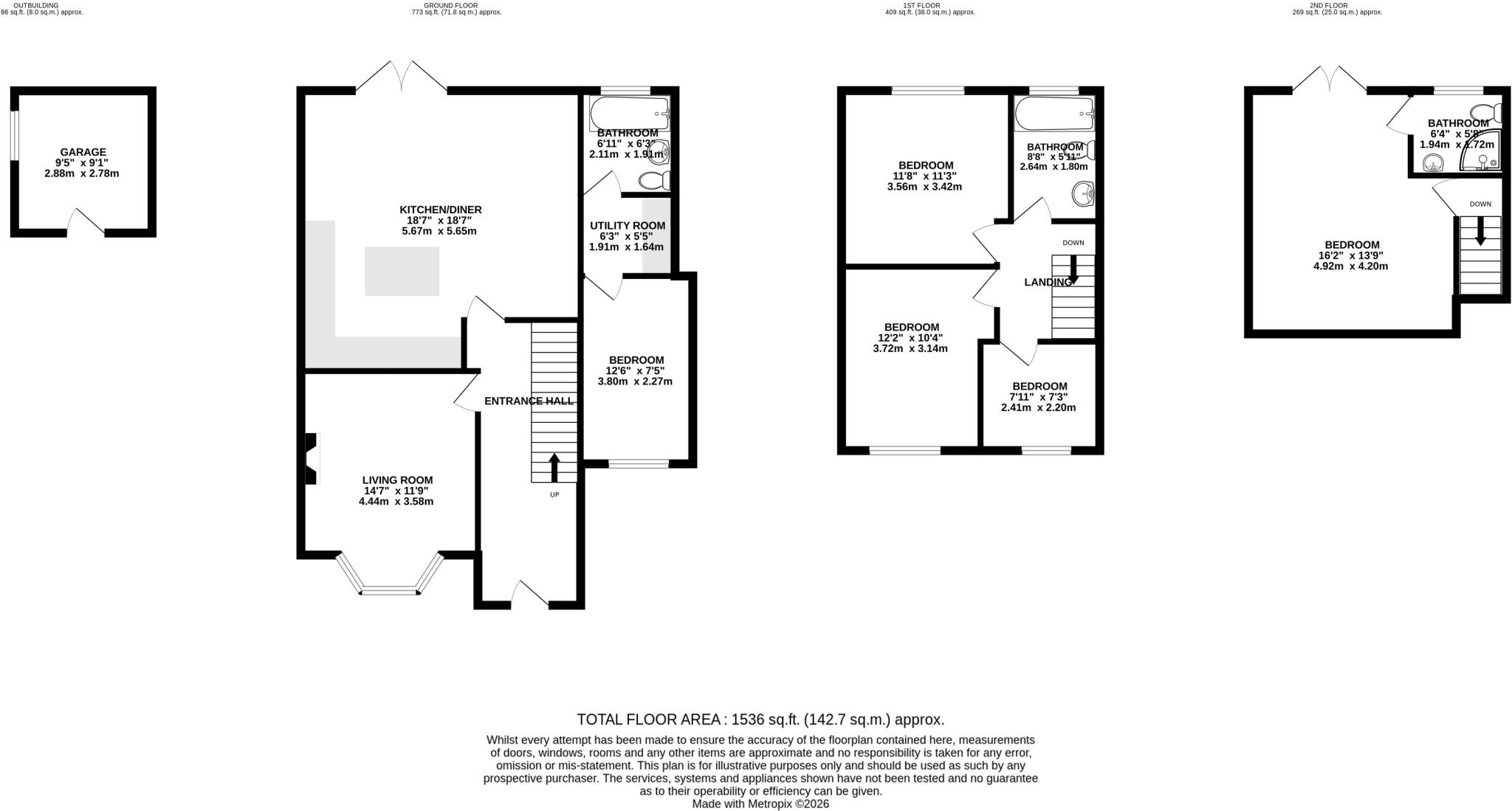 Burston Drive, Park Street, St. Albans, Hertfordshire, AL2 floorplan