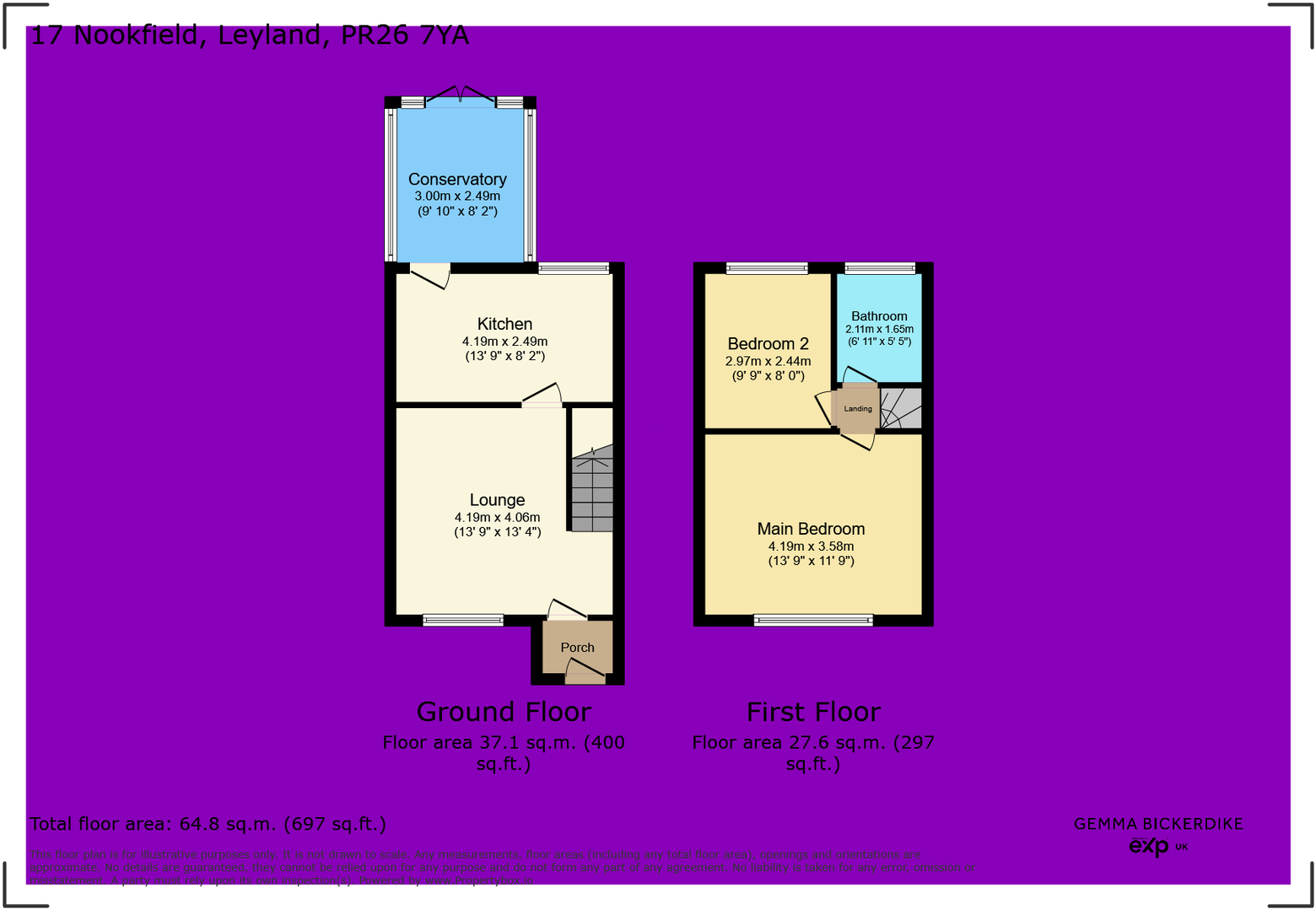Nookfield, Leyland, PR26 7YA floorplan