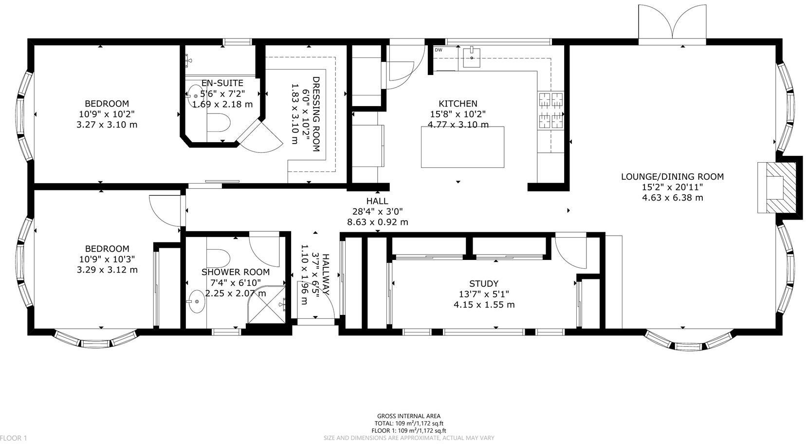 Deanland Wood Park, Golden Cross, Hailsham floorplan