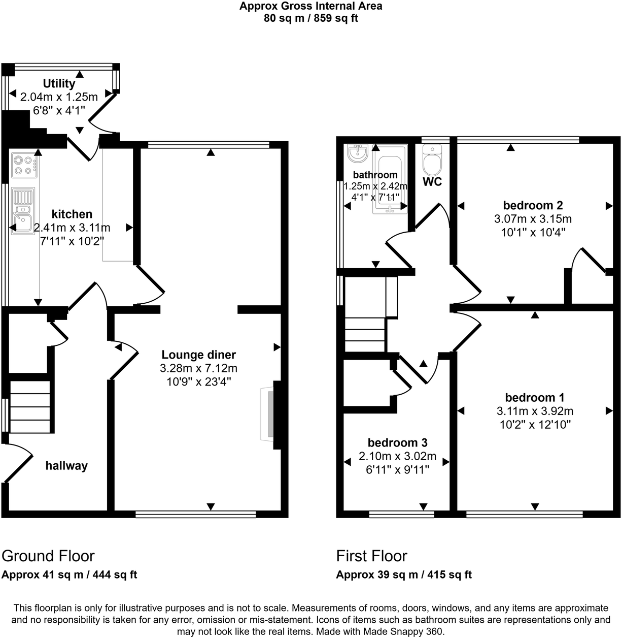 Faverdale Avenue, Acklam floorplan
