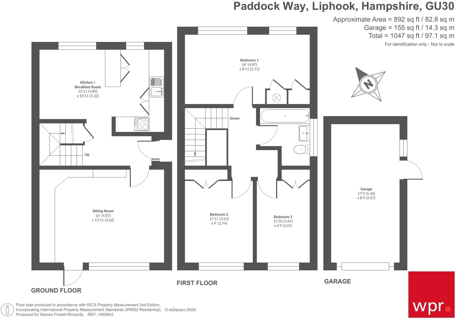 Paddock Way, Liphook, Hampshire, GU30 floorplan