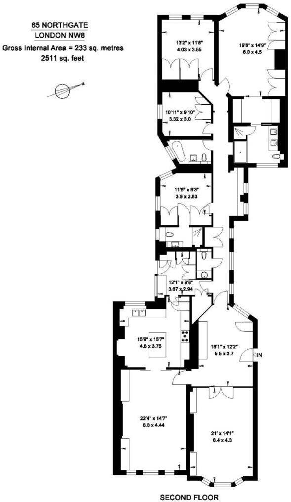 Northgate, Prince Albert Road, NW8 floorplan