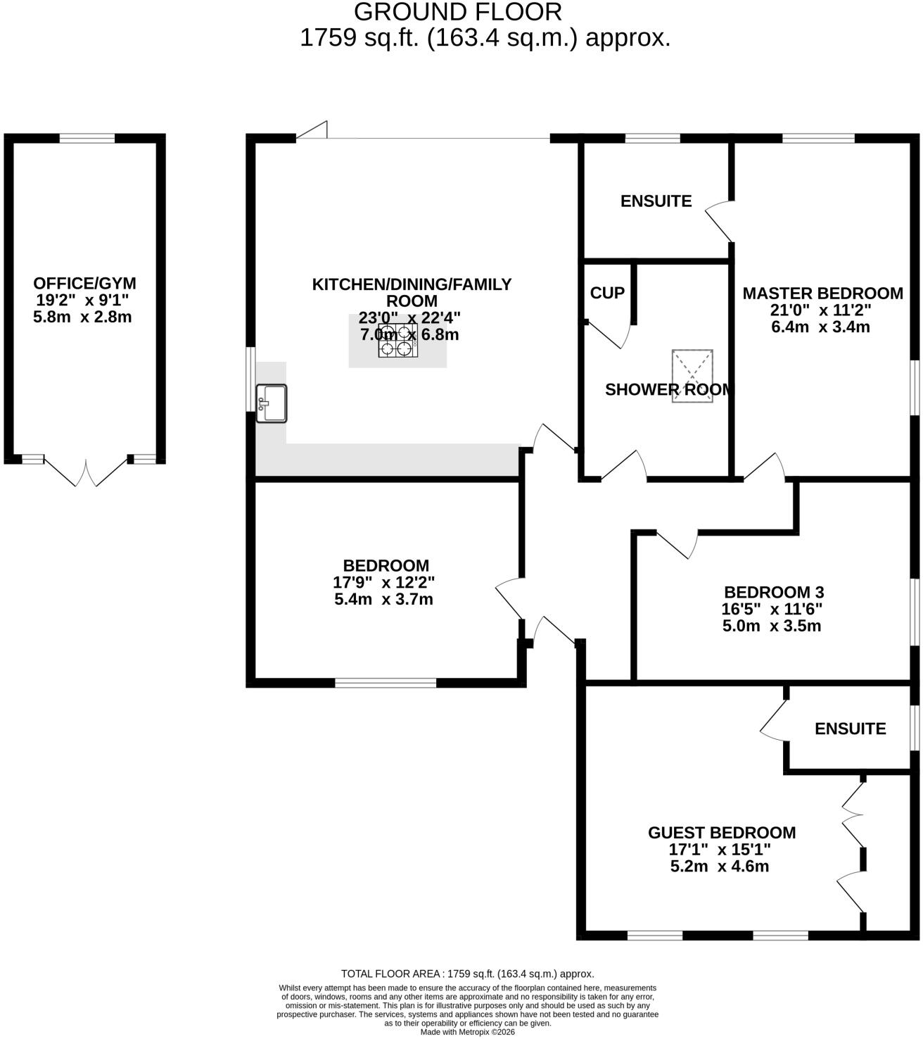 Woolsbridge Road, St. Leonards, BH24 2LS floorplan