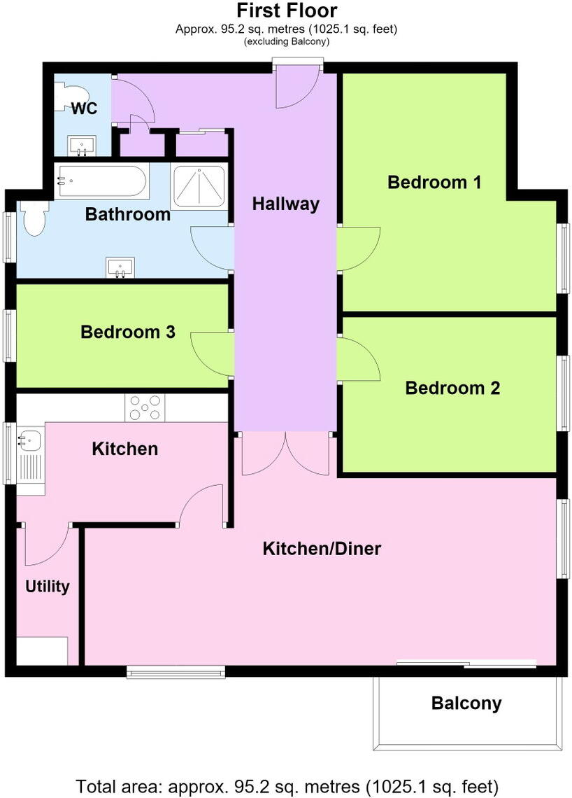Holcombe Court, Hesketh Park, Southport, PR9 9LG floorplan