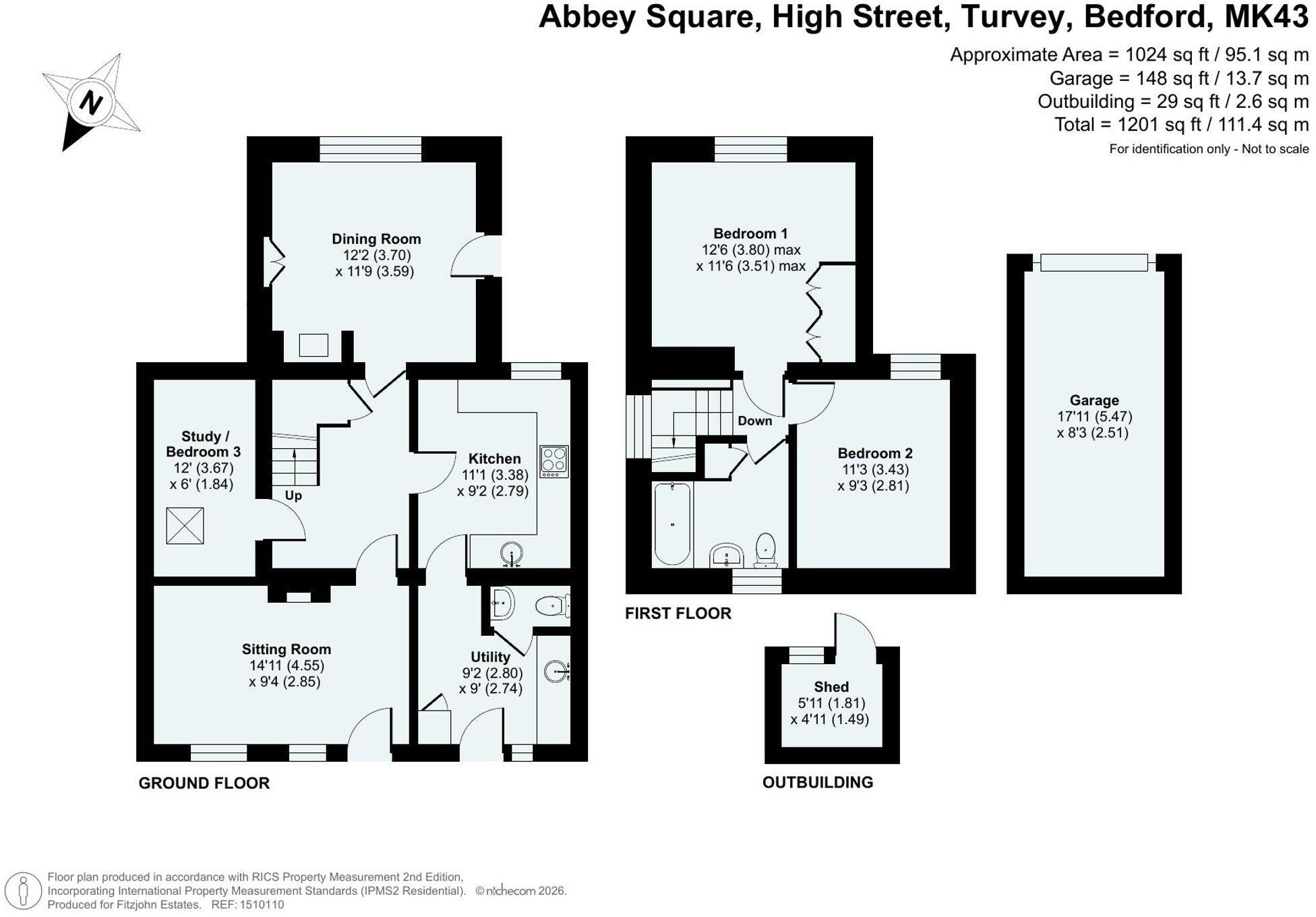 High Street, Turvey, MK43 floorplan