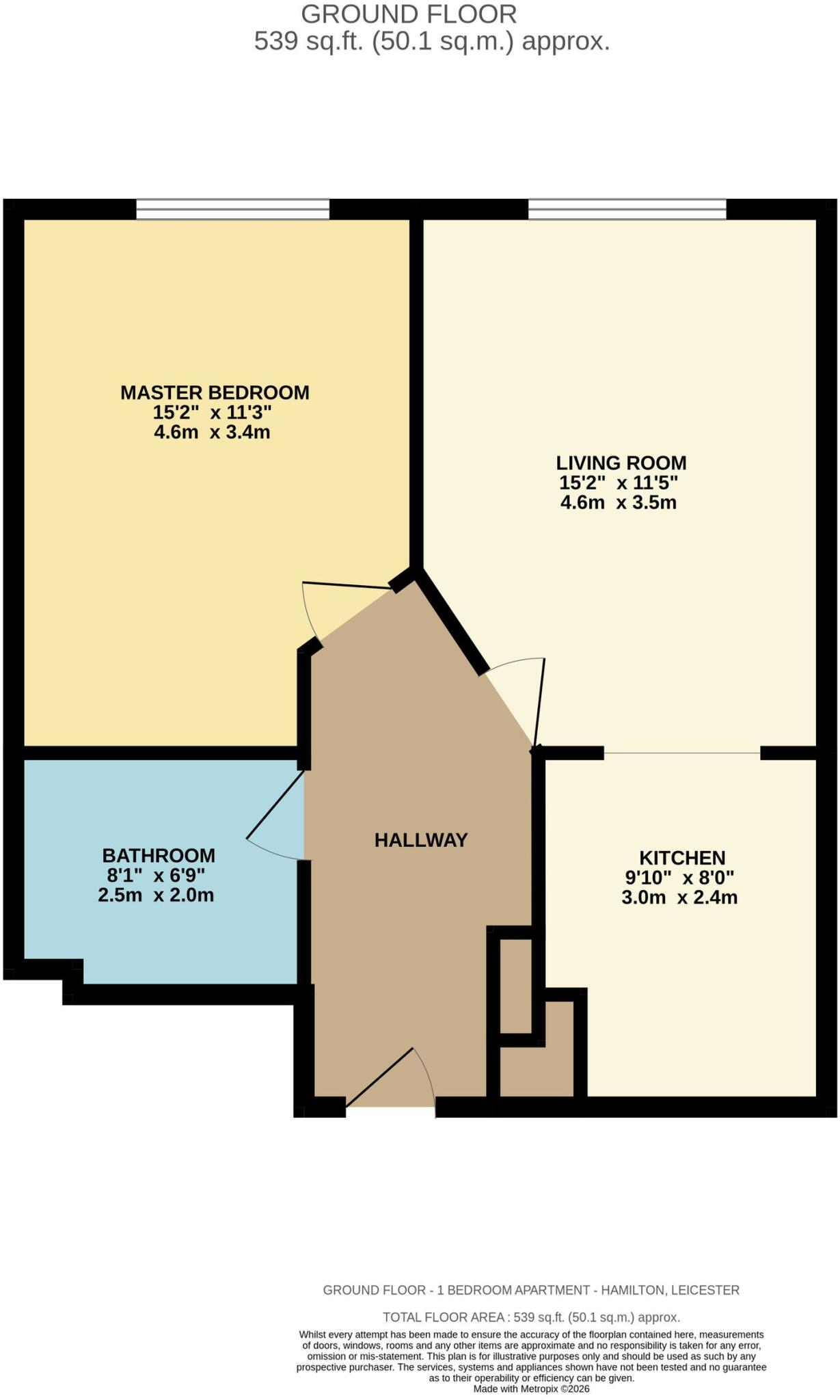 Sandhills Avenue, Hamilton, LE5 floorplan