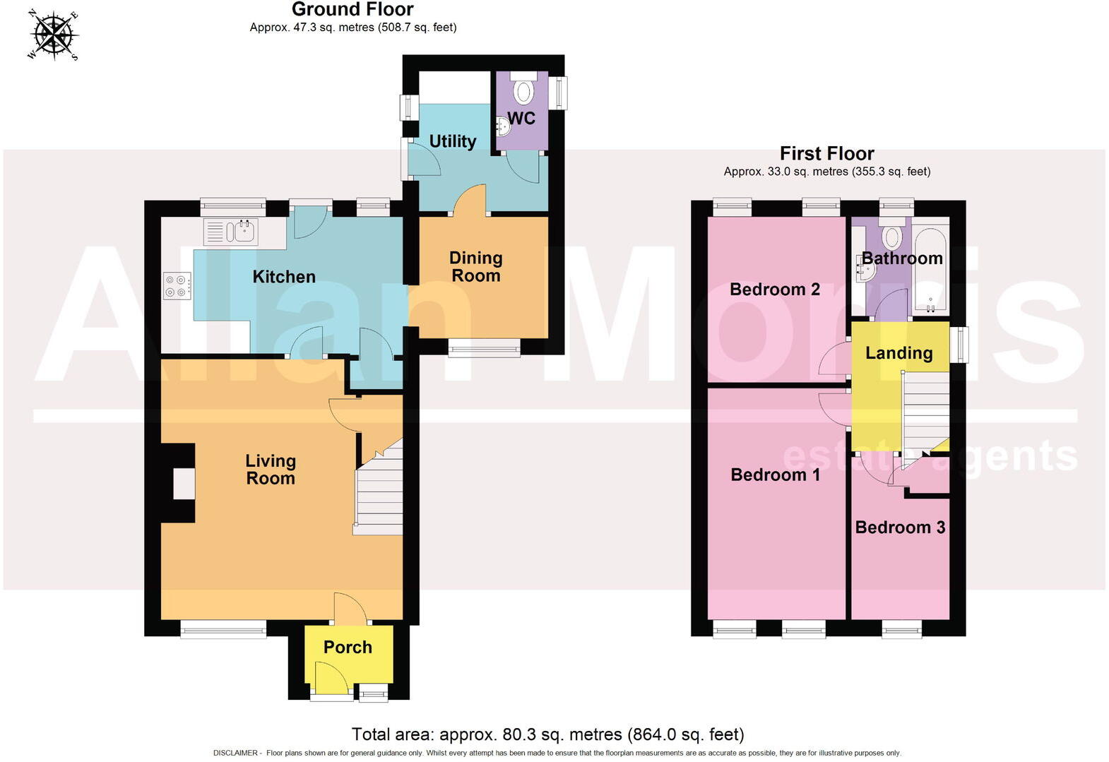 16 Marsh Avenue, Long Meadow, Worcester.  WR4 0HJ floorplan