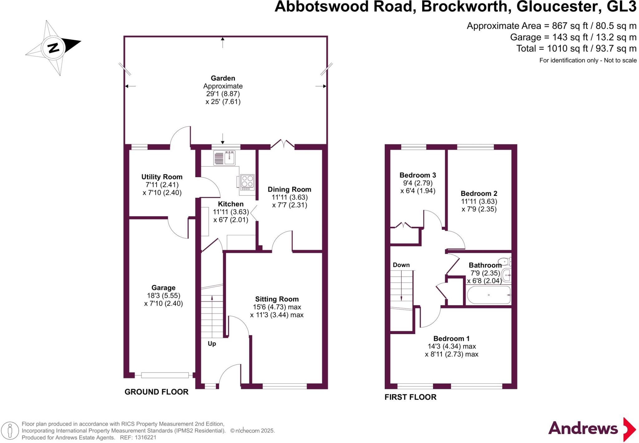 Abbotswood Road, Brockworth, Gloucester, Gloucestershire, GL3 floorplan