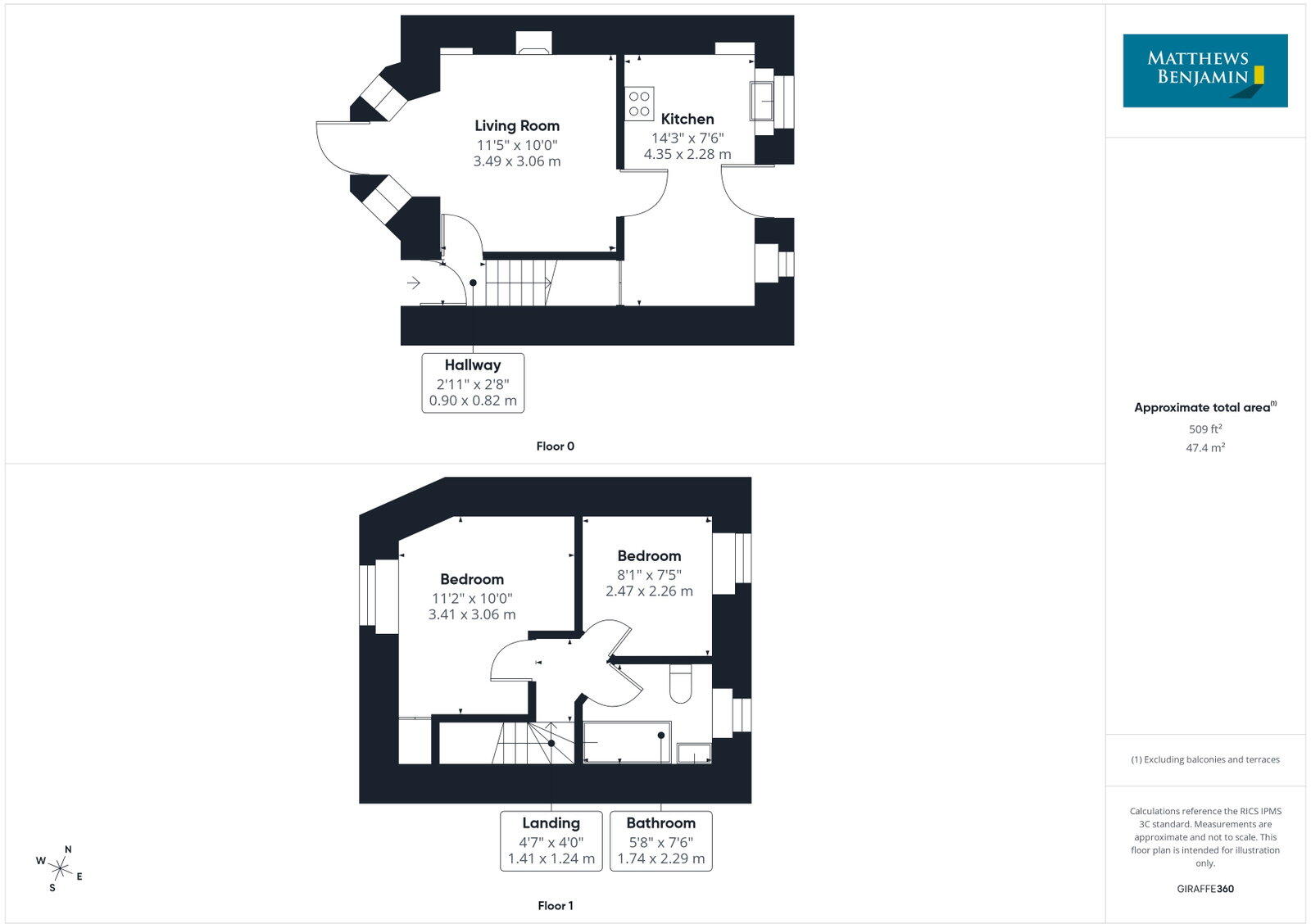 3 Rustic Cottages, Craig Walk, Bowness-on-Windermere, LA23 3AX floorplan