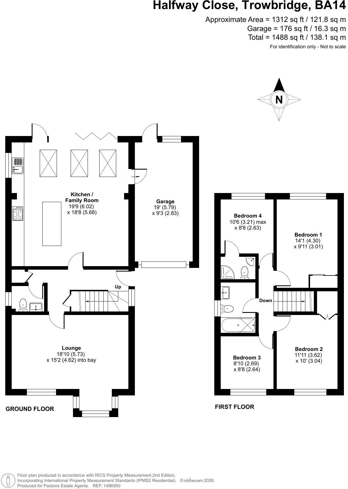 Halfway Close, Trowbridge,  Wiltshire. BA14 7HQ floorplan