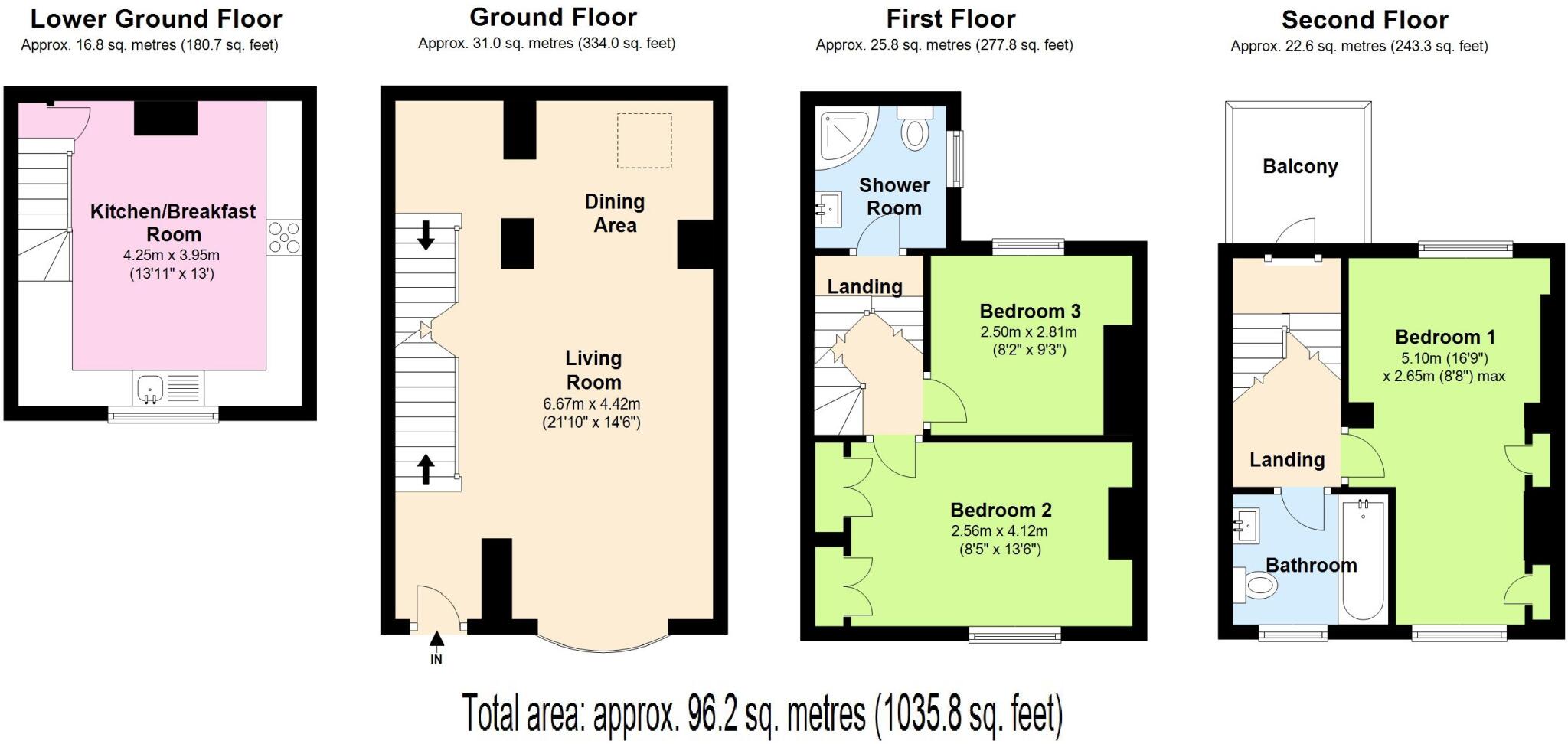 Bedford Street, Brighton floorplan