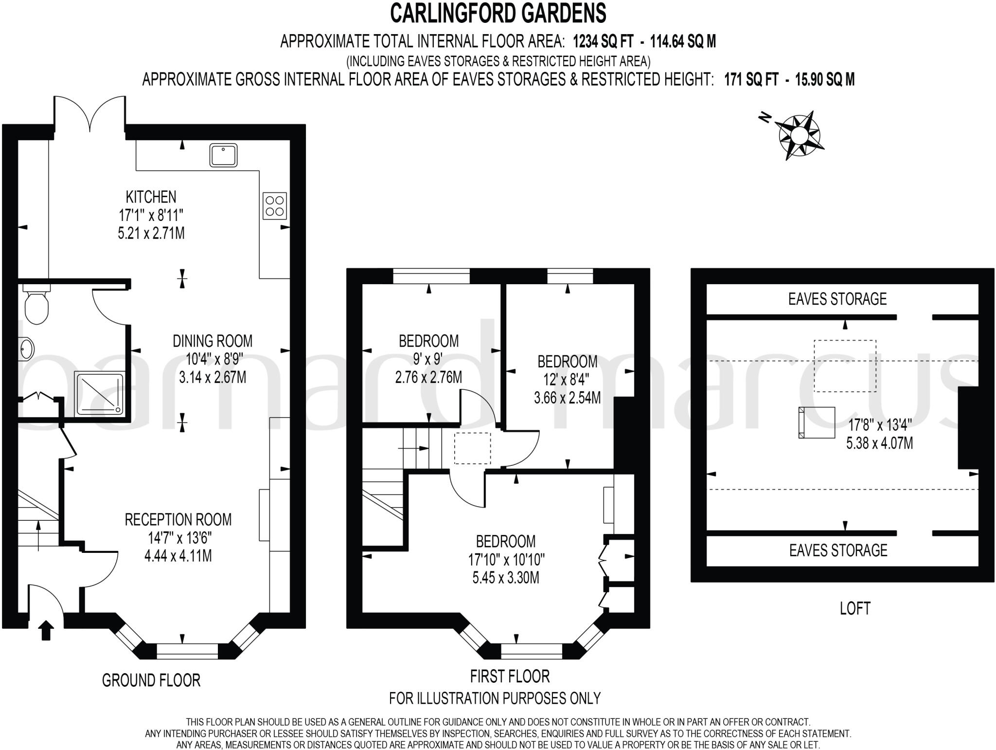 Carlingford Gardens, MITCHAM floorplan