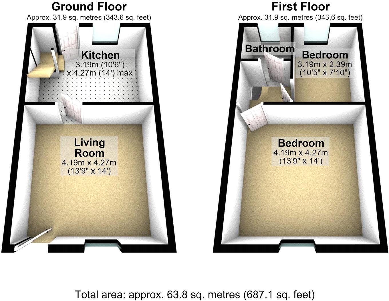 Hope Street, Shaw, Oldham, Greater Manchester, OL2 floorplan