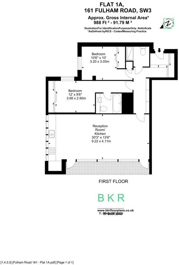 Fulham Road, London floorplan