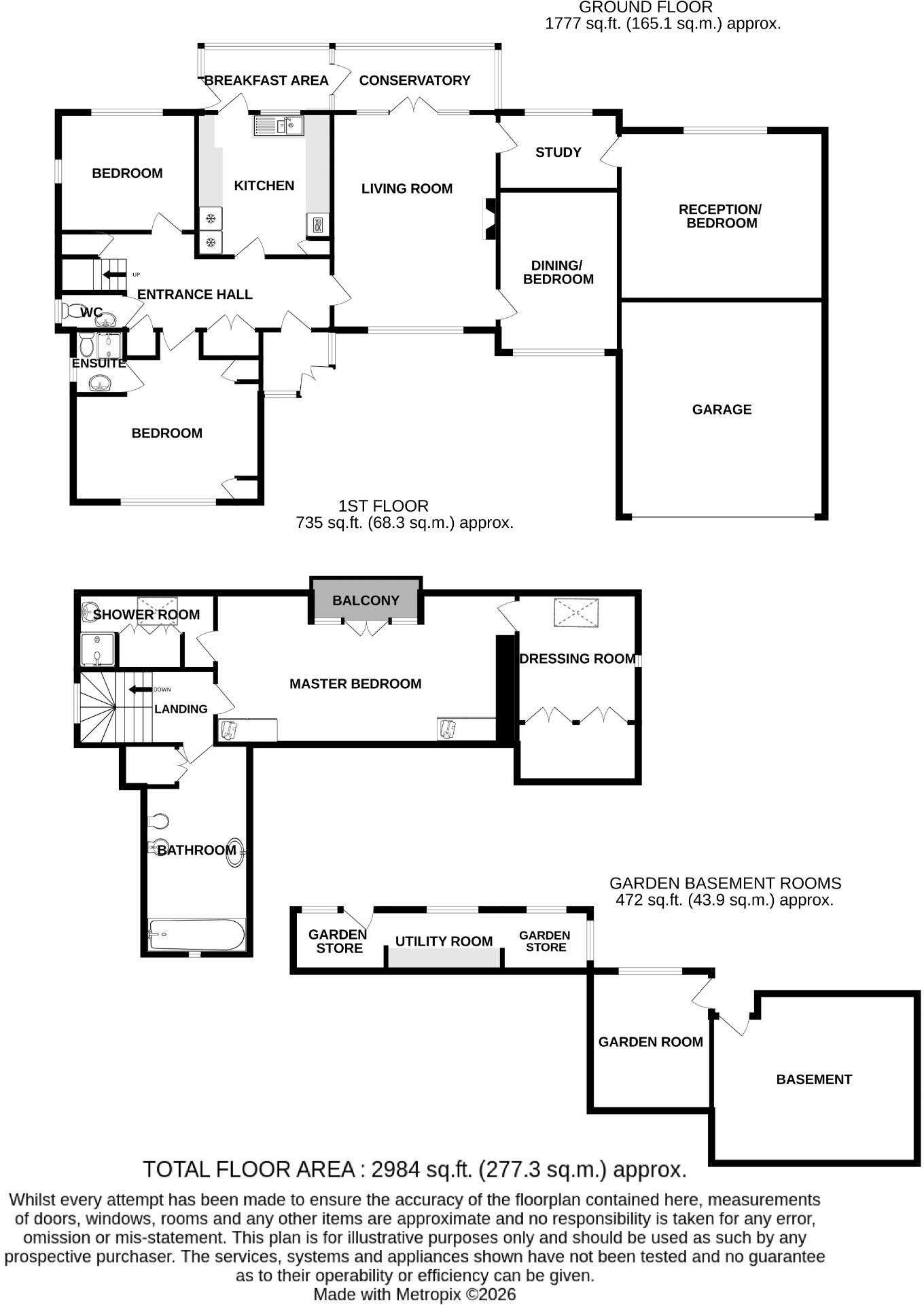 Hillside, East Dean  floorplan