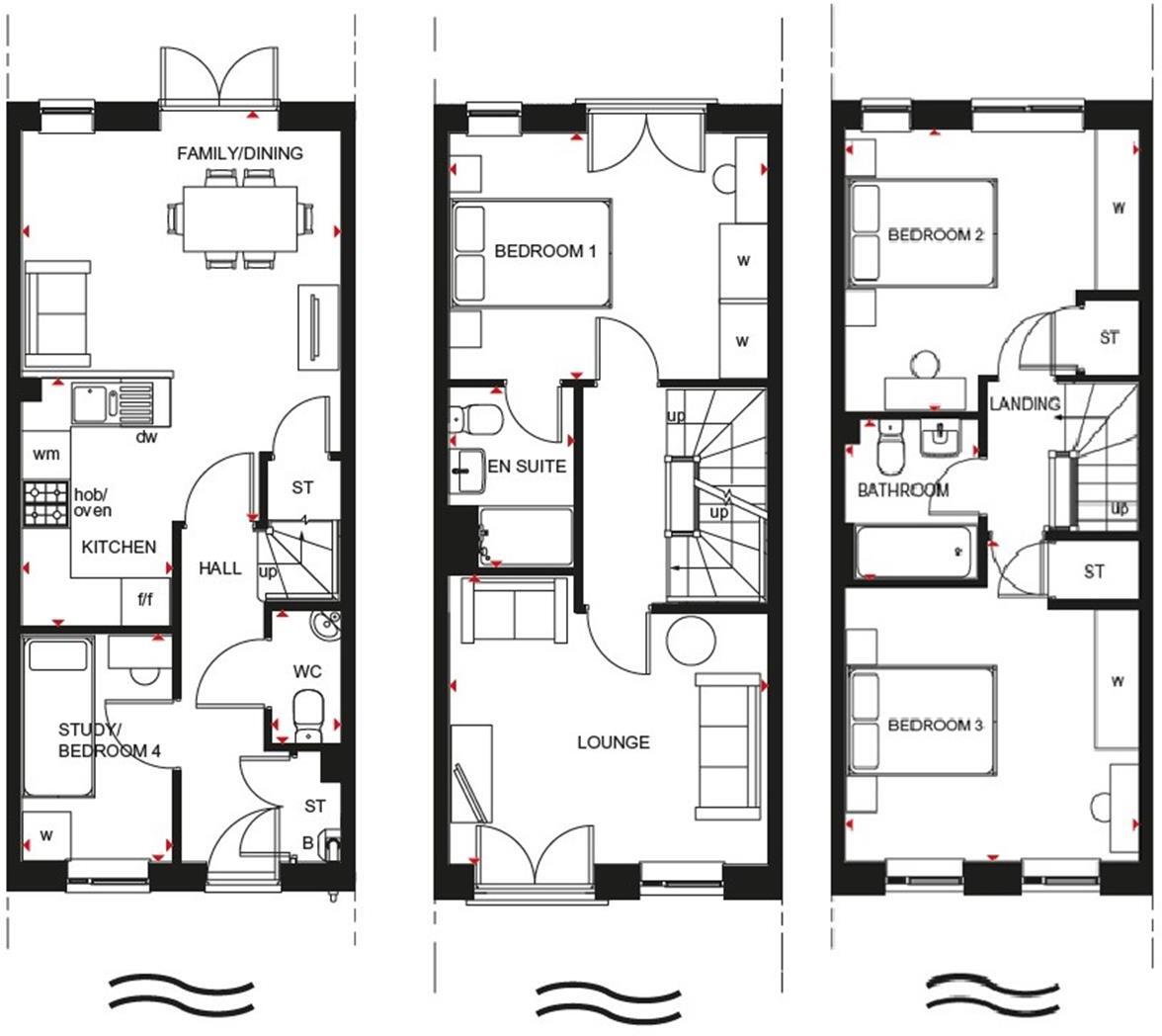 Ffordd Darwin, Barry floorplan