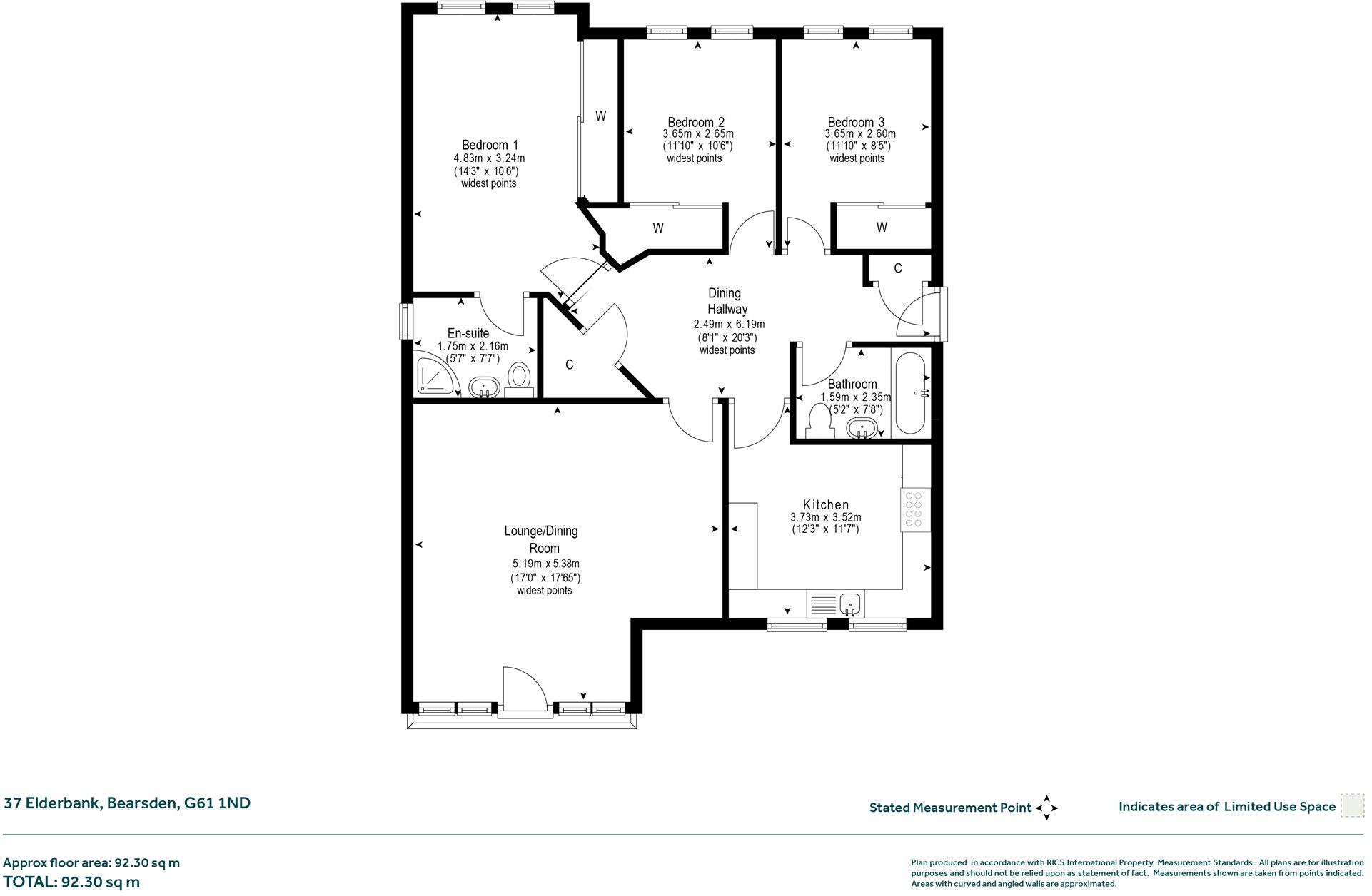 Elderbank, Bearsden floorplan
