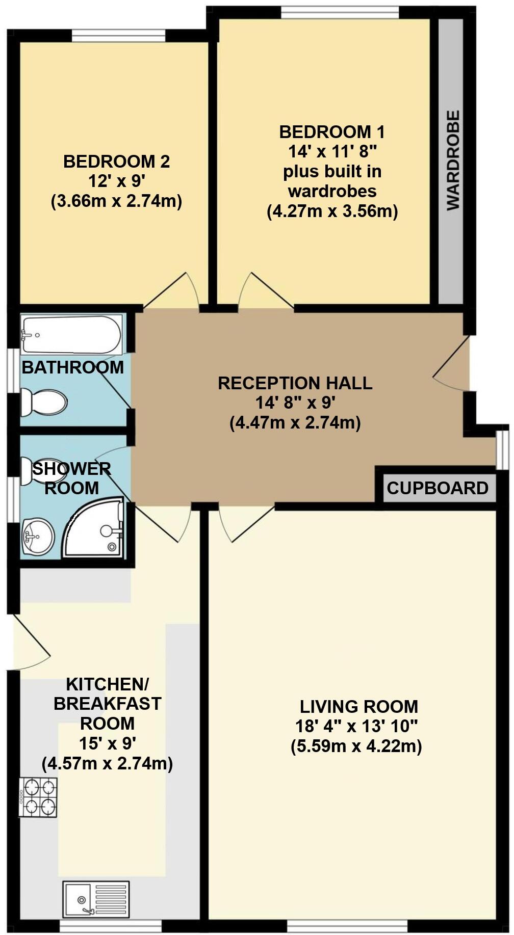 Lewesdon Drive, Broadstone floorplan