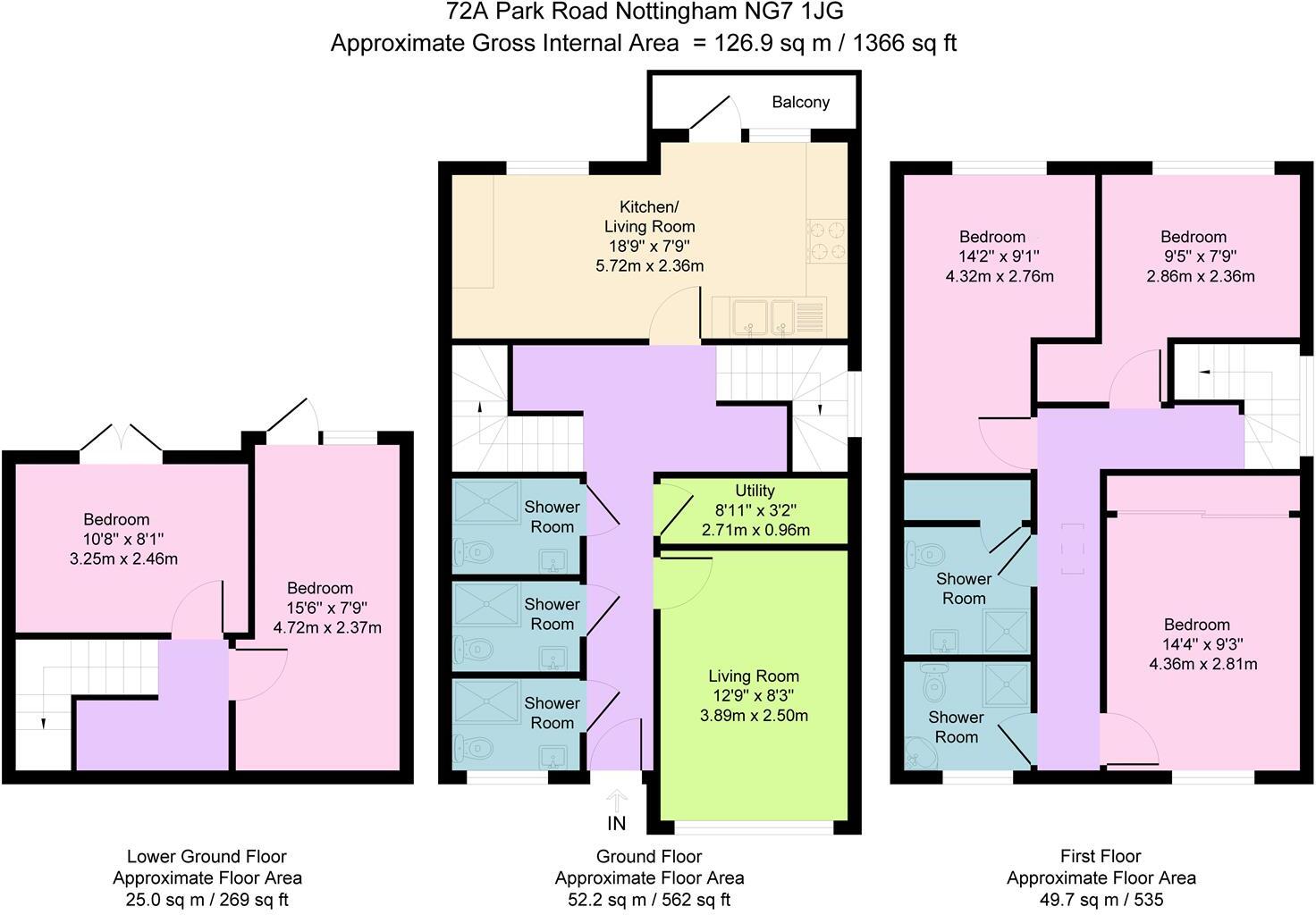 BILLS INCLUDED £160pppw Park Road, Lenton, Nottingham floorplan