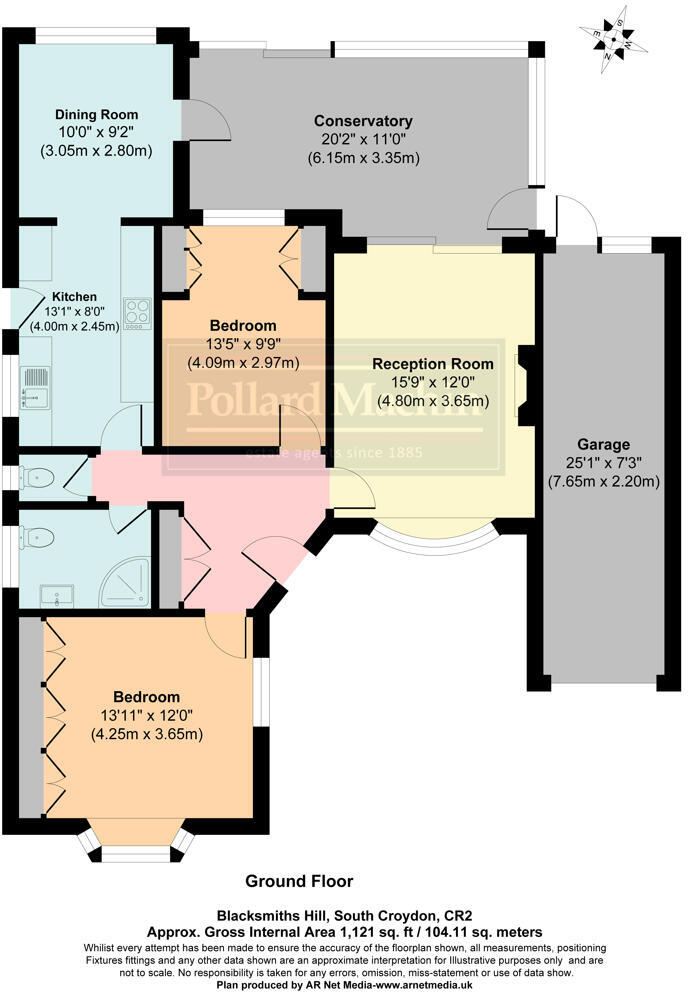 Blacksmiths Hill, Sanderstead, Surrey floorplan