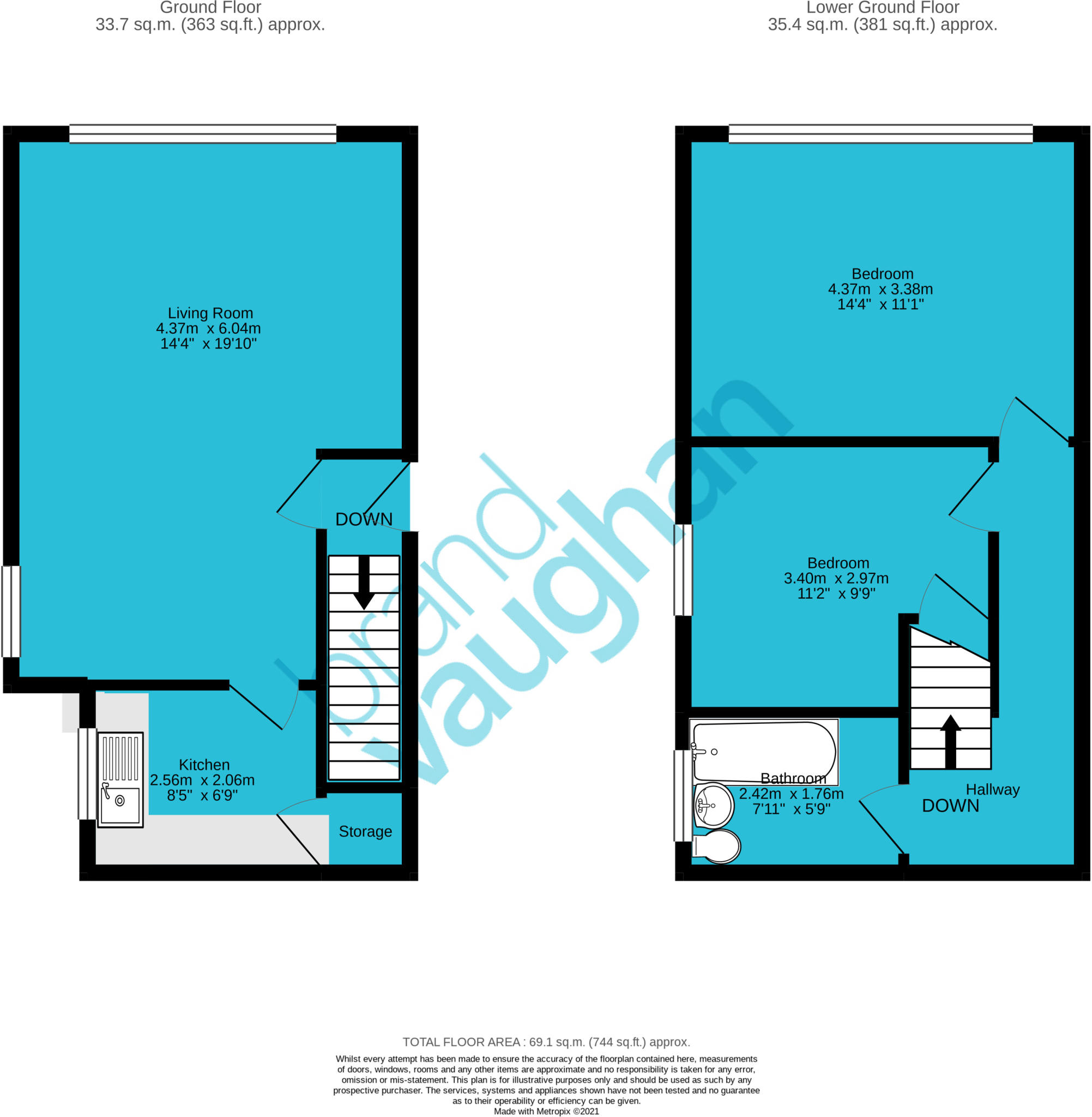 Clermont Terrace, Brighton, BN1 floorplan