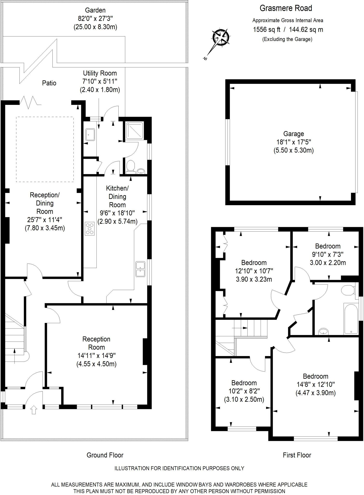 Grasmere Road, Purley floorplan