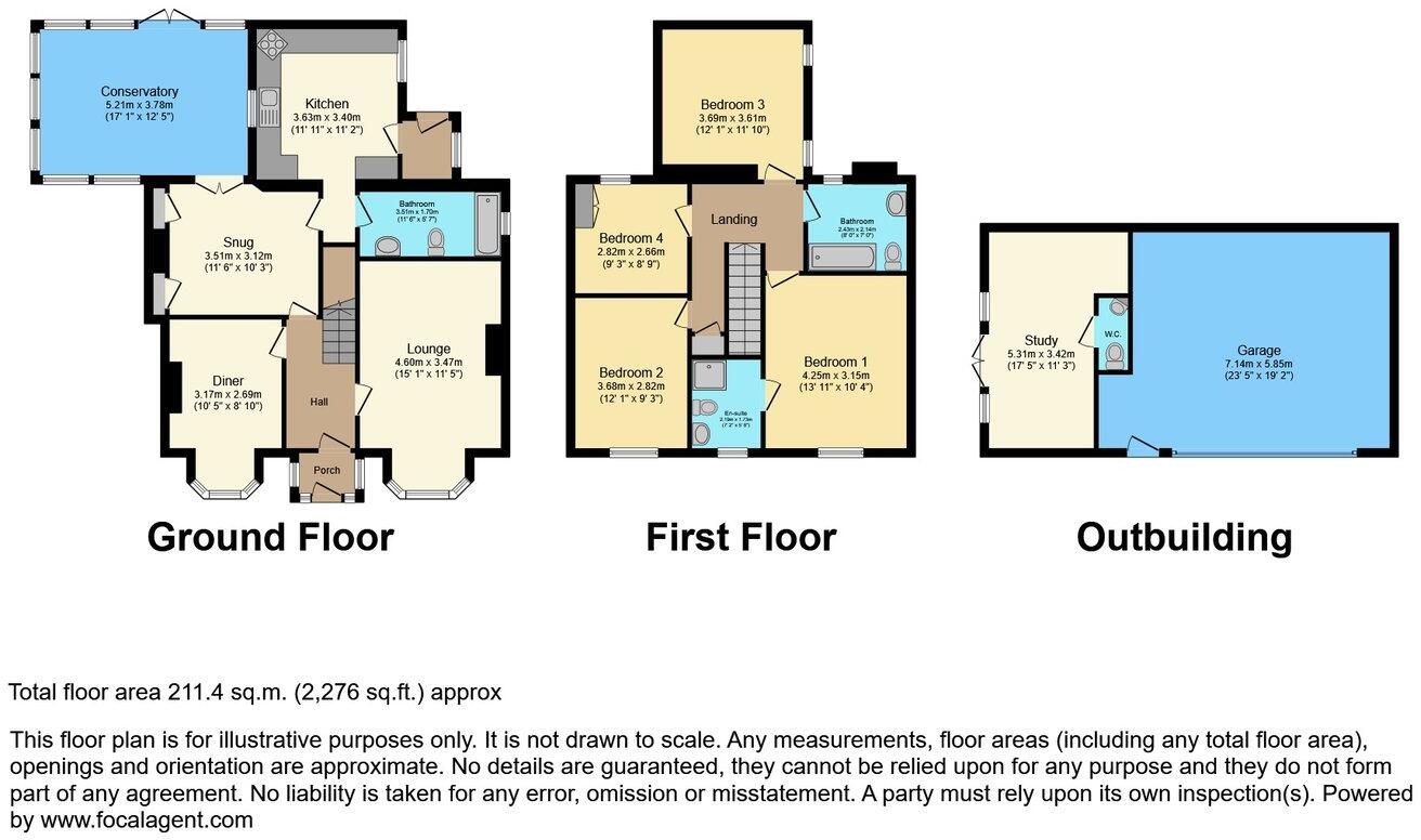 Ffordd Caergybi, Llanfairpwllgwyngyll, LL61 floorplan