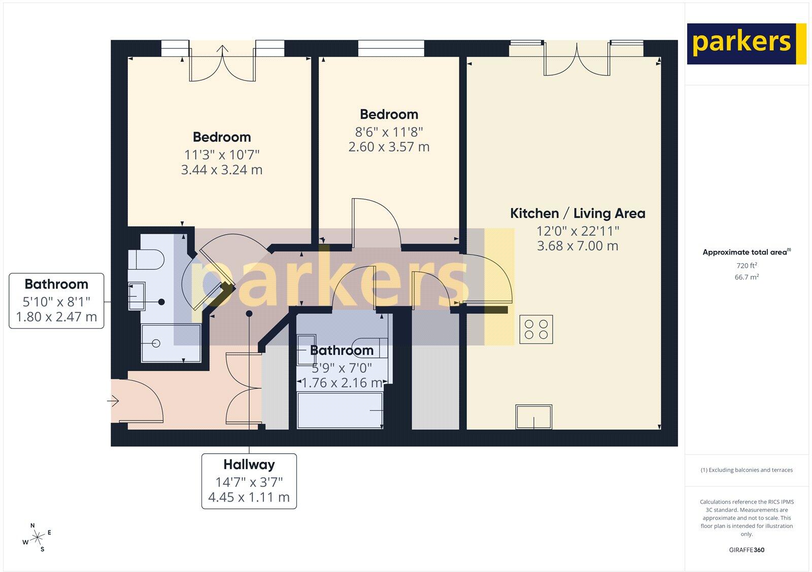 Luscinia View, Napier Road, Reading, Berkshire, RG1 floorplan