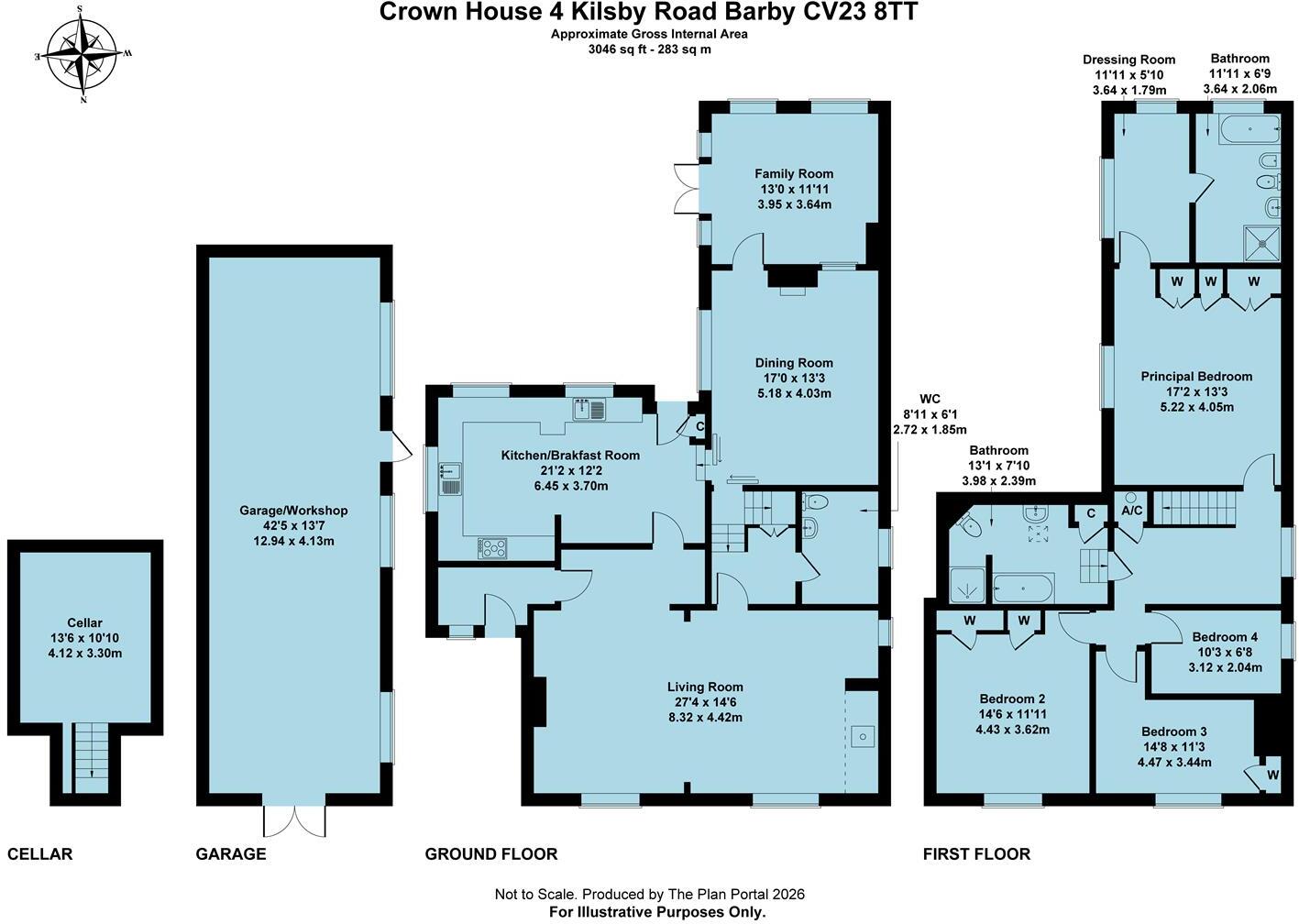 4 Kilsby Road, Barby, Rugby floorplan