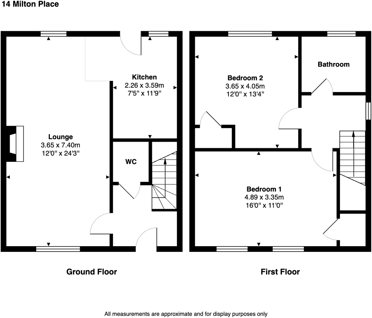 14, Milton Place,Denny,FK6 6NE floorplan
