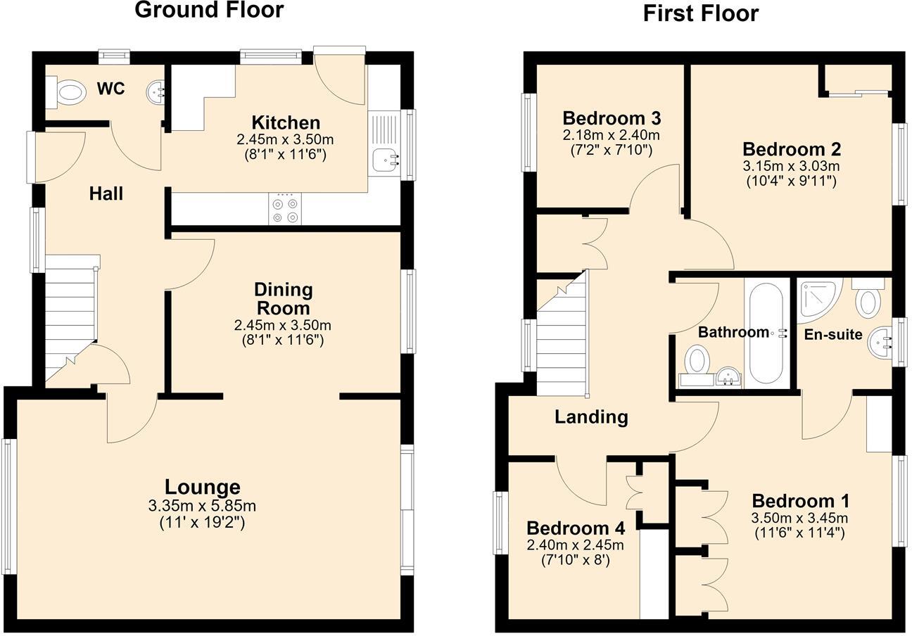 The gardens, Tweendykes, Hull floorplan