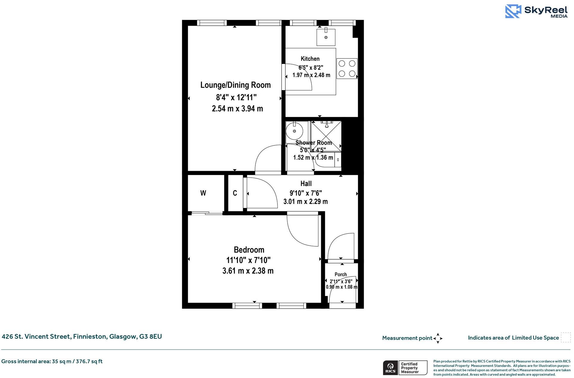 St Vincent Street, Finnieston, Glasgow floorplan