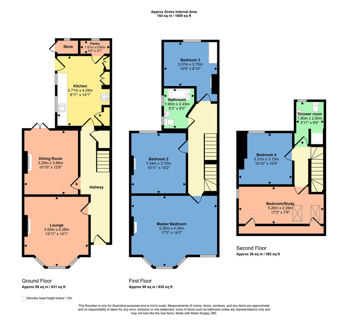 Braemar Avenue, Chelmsford, CM2 9 floorplan