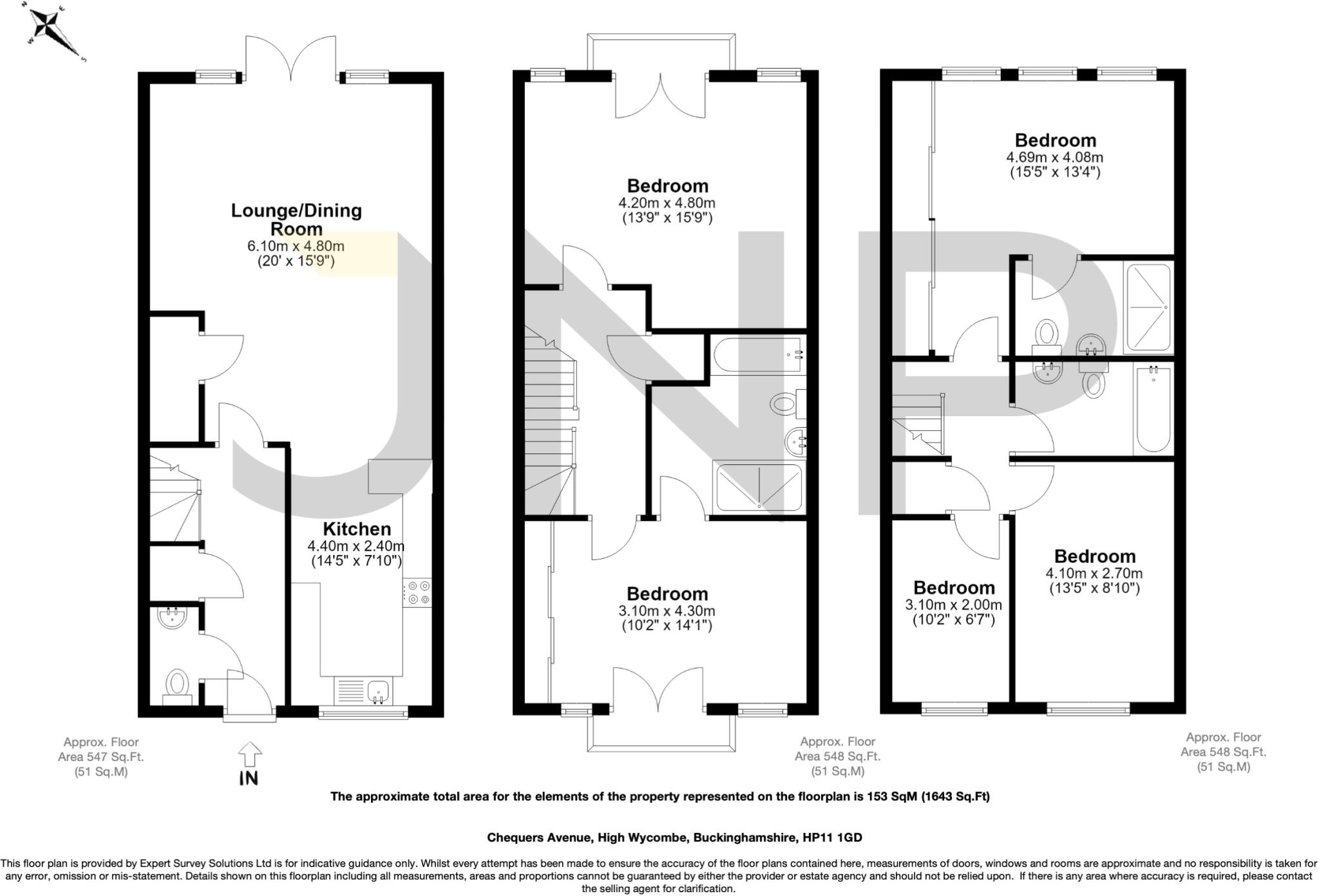 Chequers Avenue, High Wycombe, Buckinghamshire, HP11 floorplan
