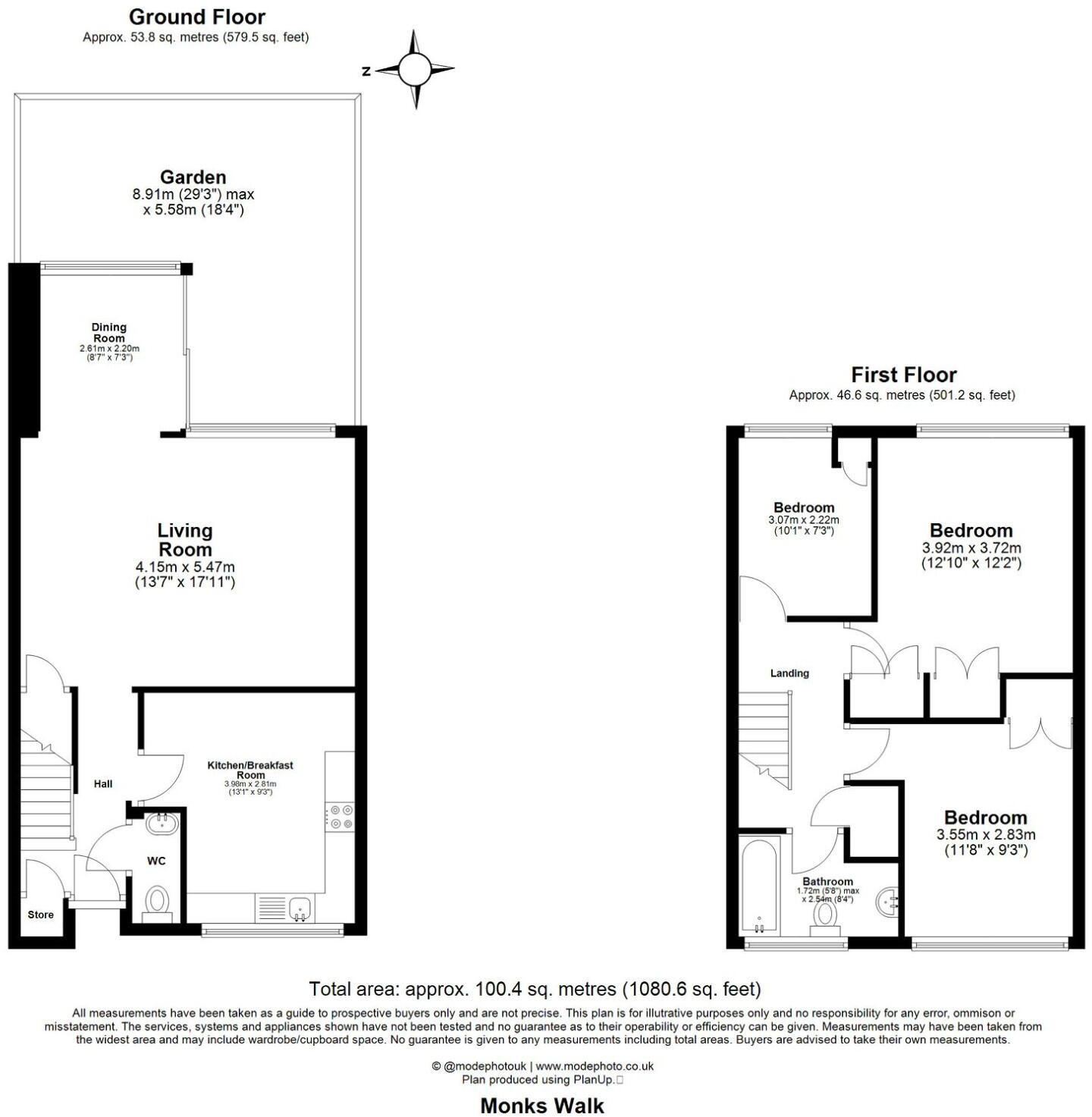 Monks Walk, Buntingford, Hertfordshire, SG9 floorplan