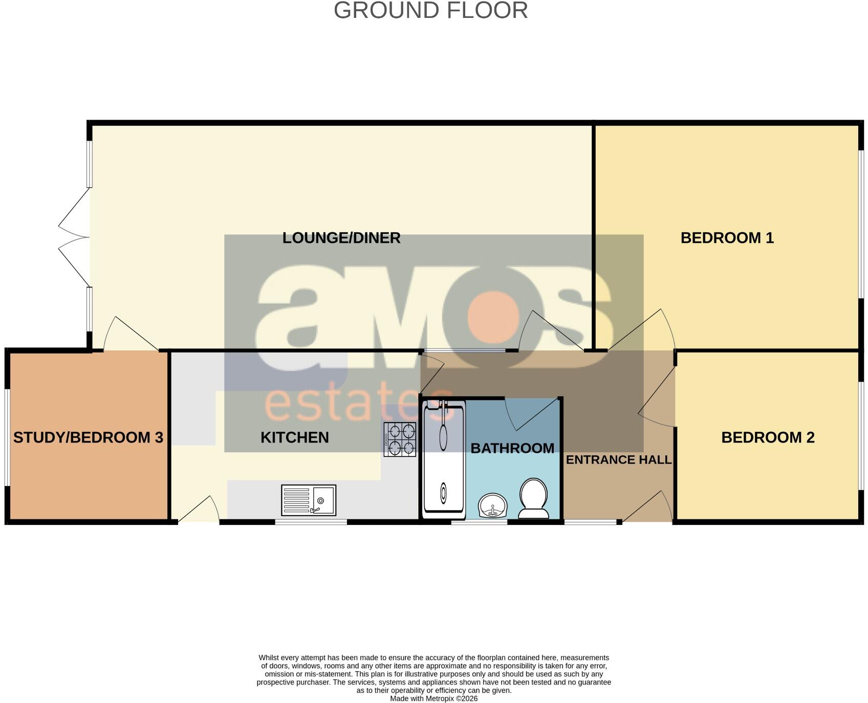 Abbey Road, Hullbridge, Hockley, Essex, SS5 6DJ floorplan