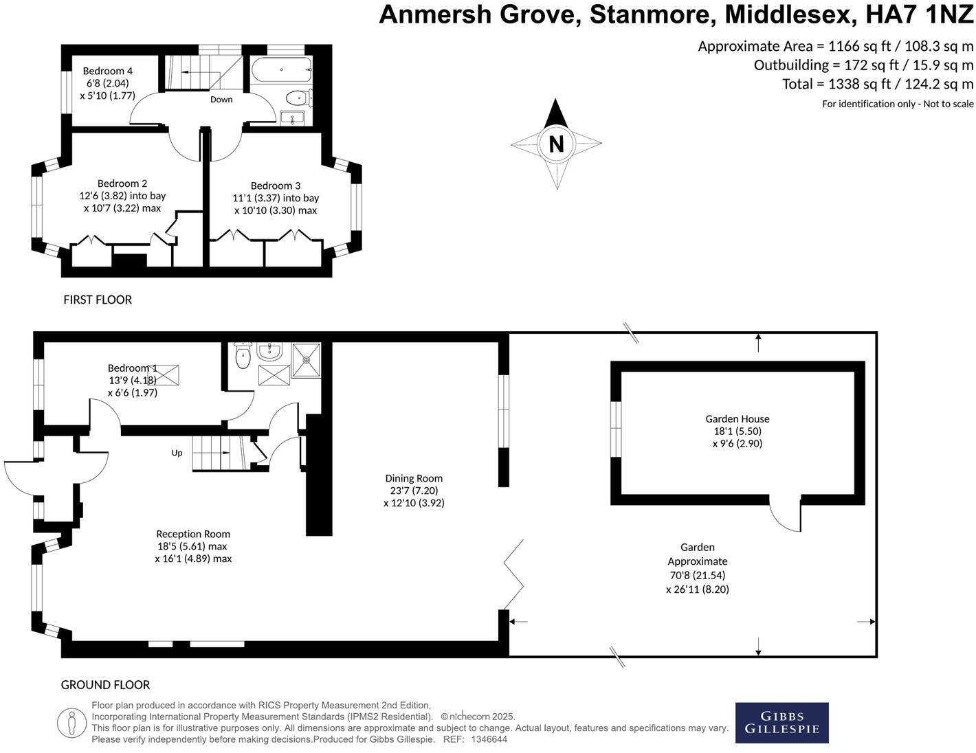 Anmersh Grove, Stanmore, Middlesex floorplan