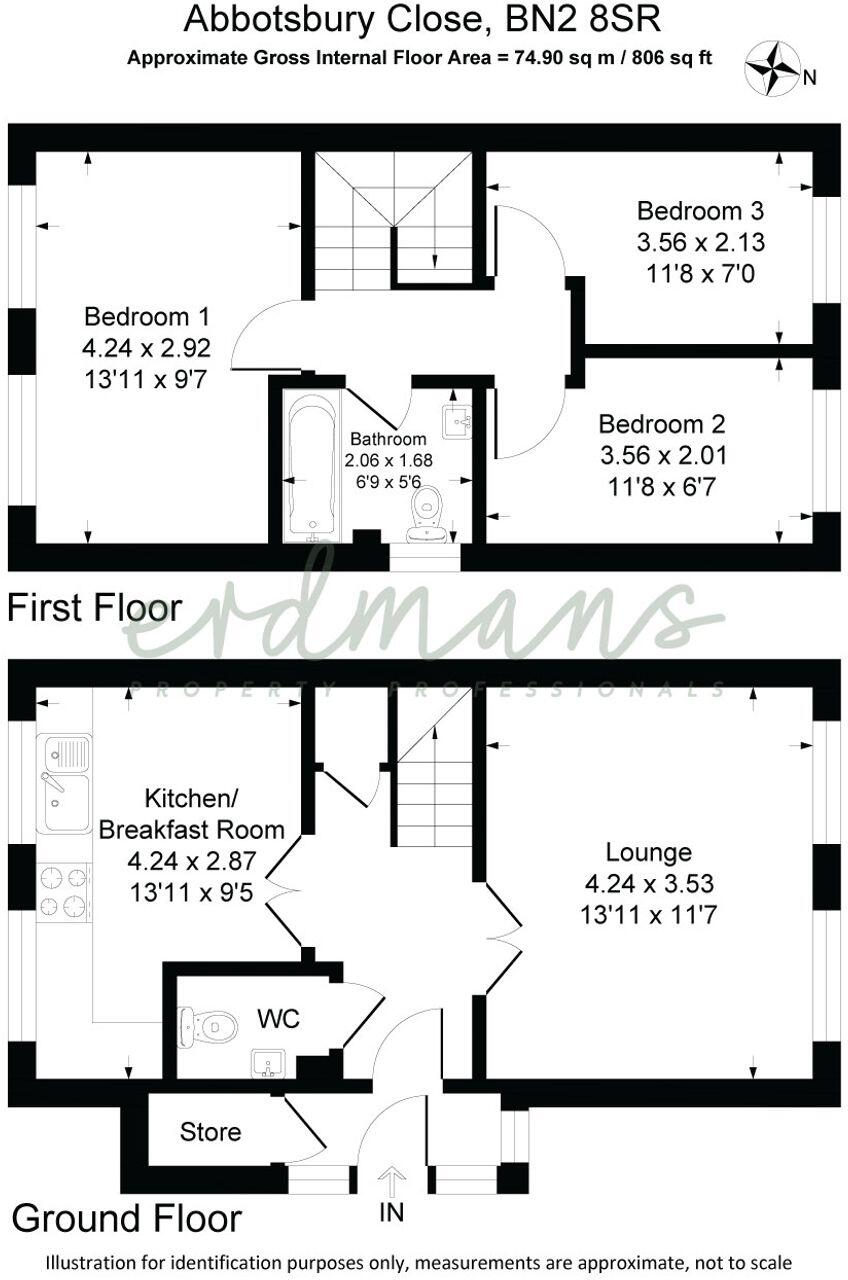 Abbotsbury Close, Saltdean, BN2 floorplan