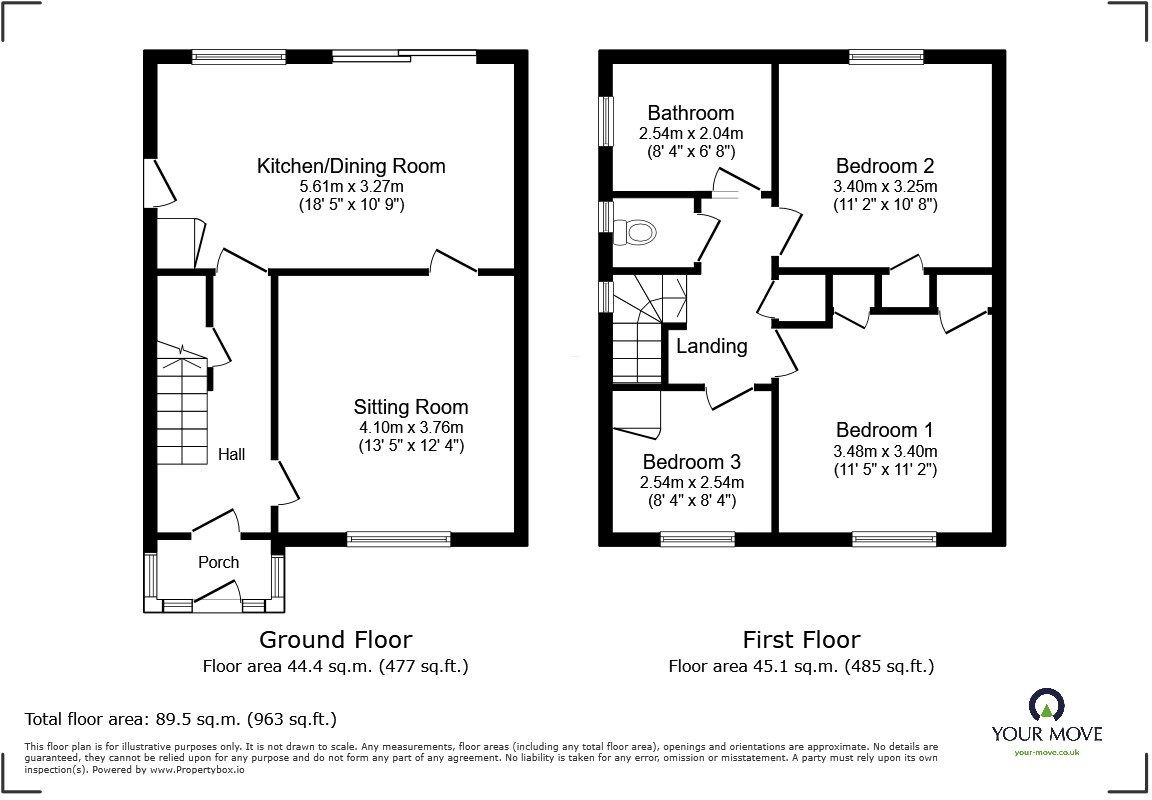 Surrey Road, Maidstone, Kent, ME15 floorplan