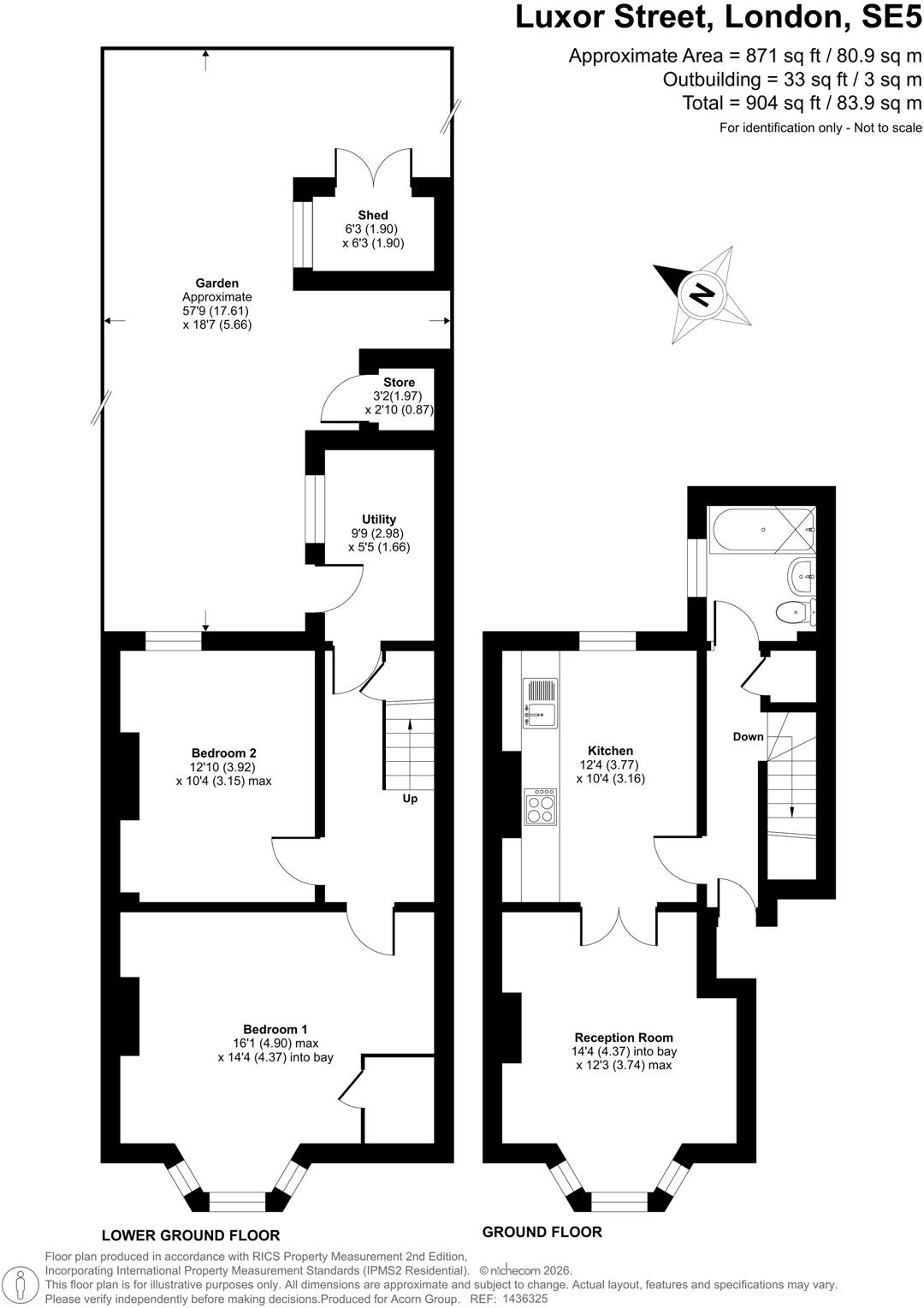 Luxor Street, London floorplan
