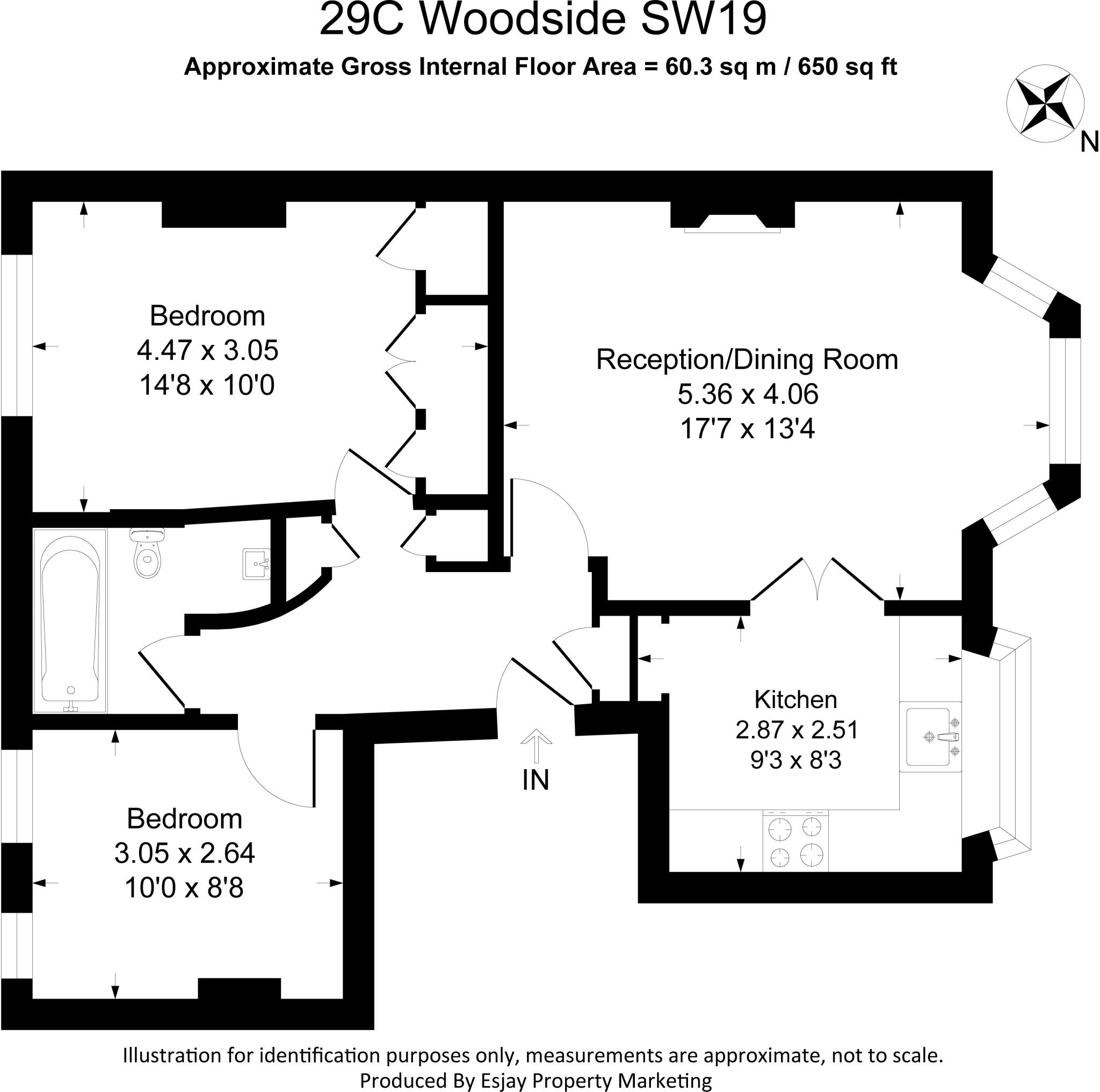 Woodside, London, SW19 floorplan