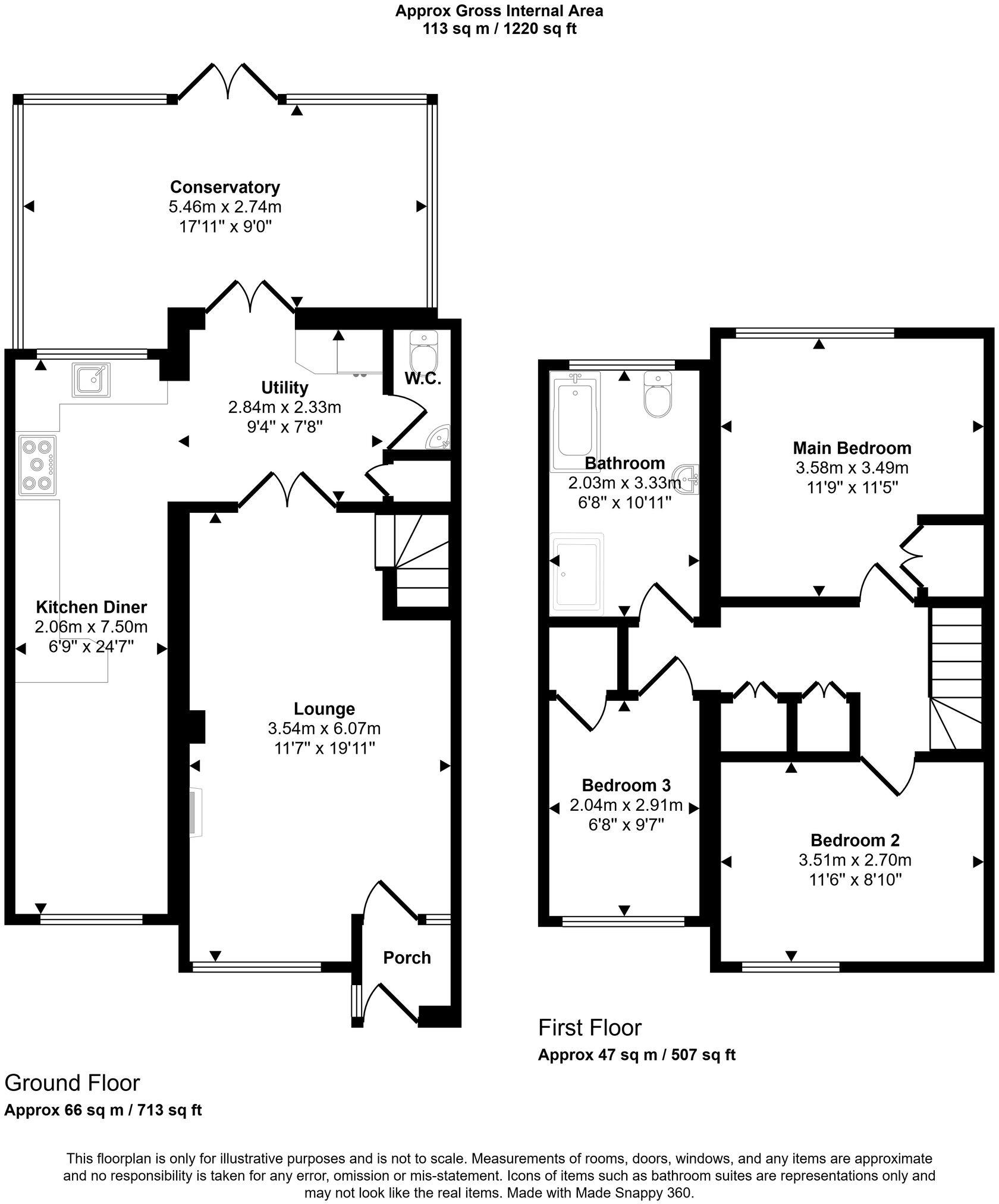 Montford Rise, Aspull, WN2 floorplan