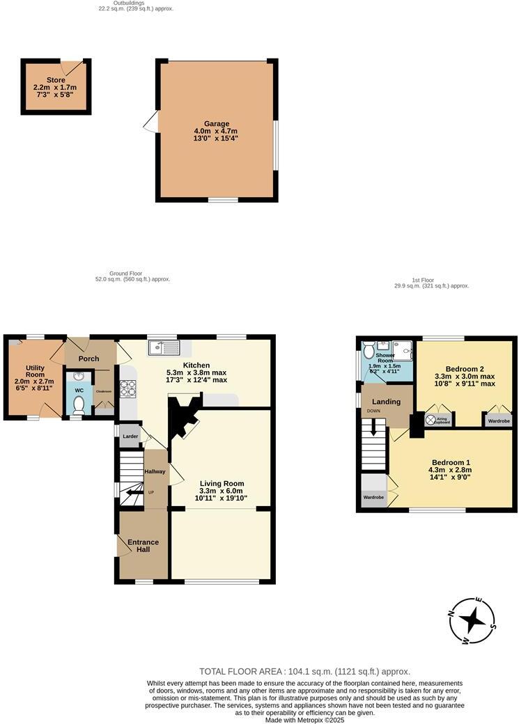 Green Lane, Fowey floorplan