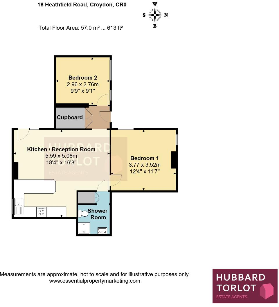 16 Heathfield Road, Croydon, CR0 1ES floorplan